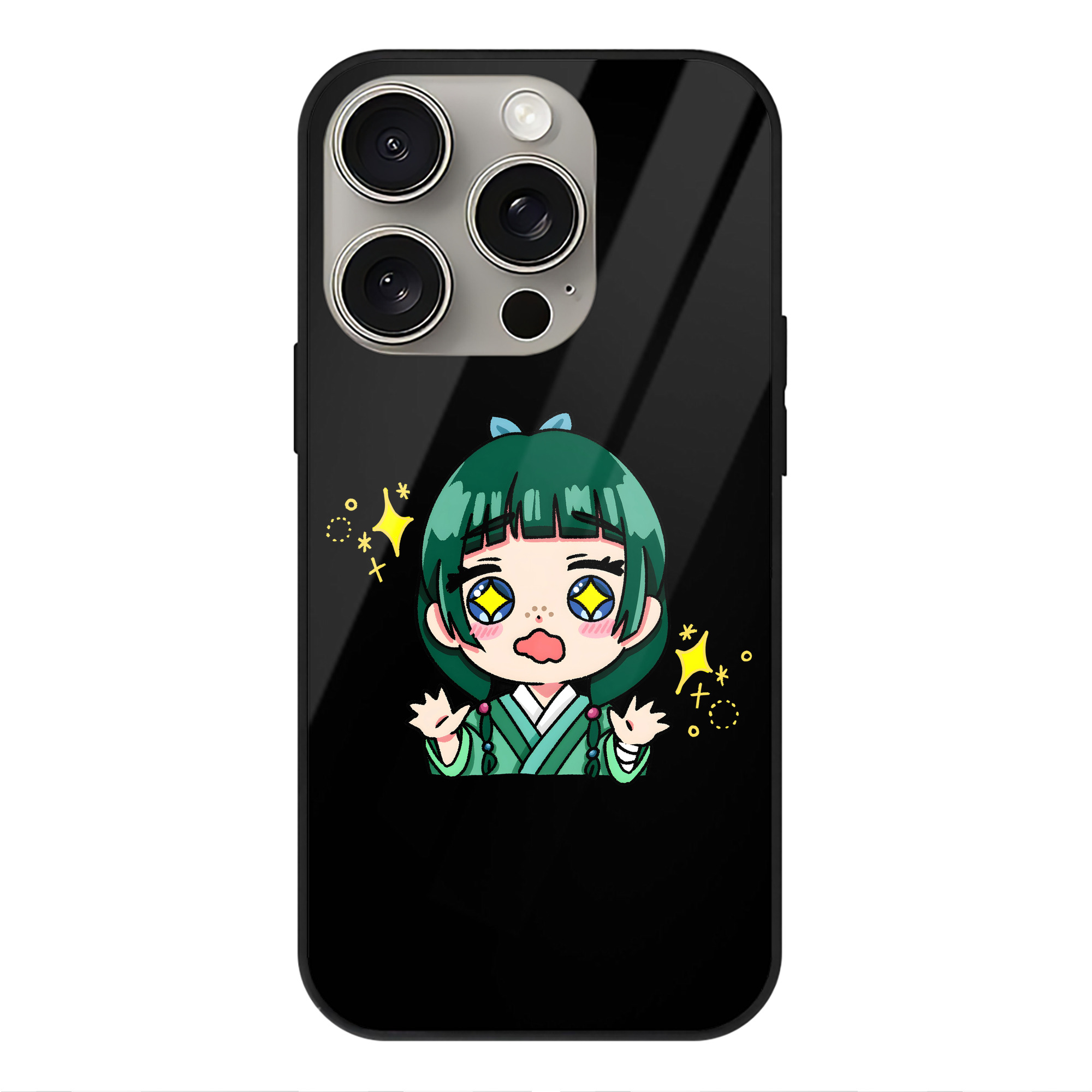 薬屋のひとりごと The Apothecary Diaries 【iPhone15Pro対応】スマホケース 耐衝撃＆黄変防止 背面ガラス