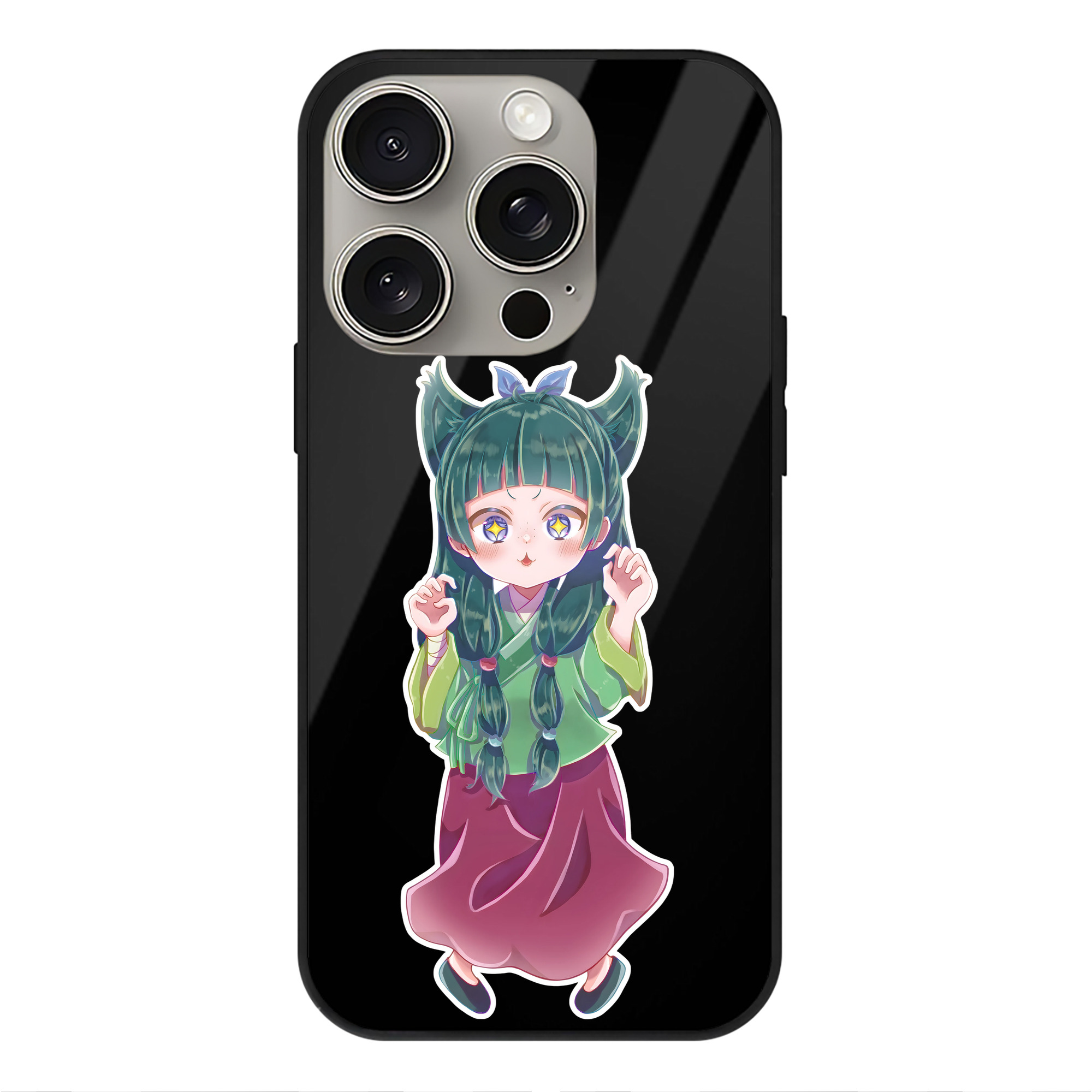 薬屋のひとりごと The Apothecary Diaries 【iPhone15Pro対応】スマホケース 耐衝撃＆黄変防止 背面ガラス
