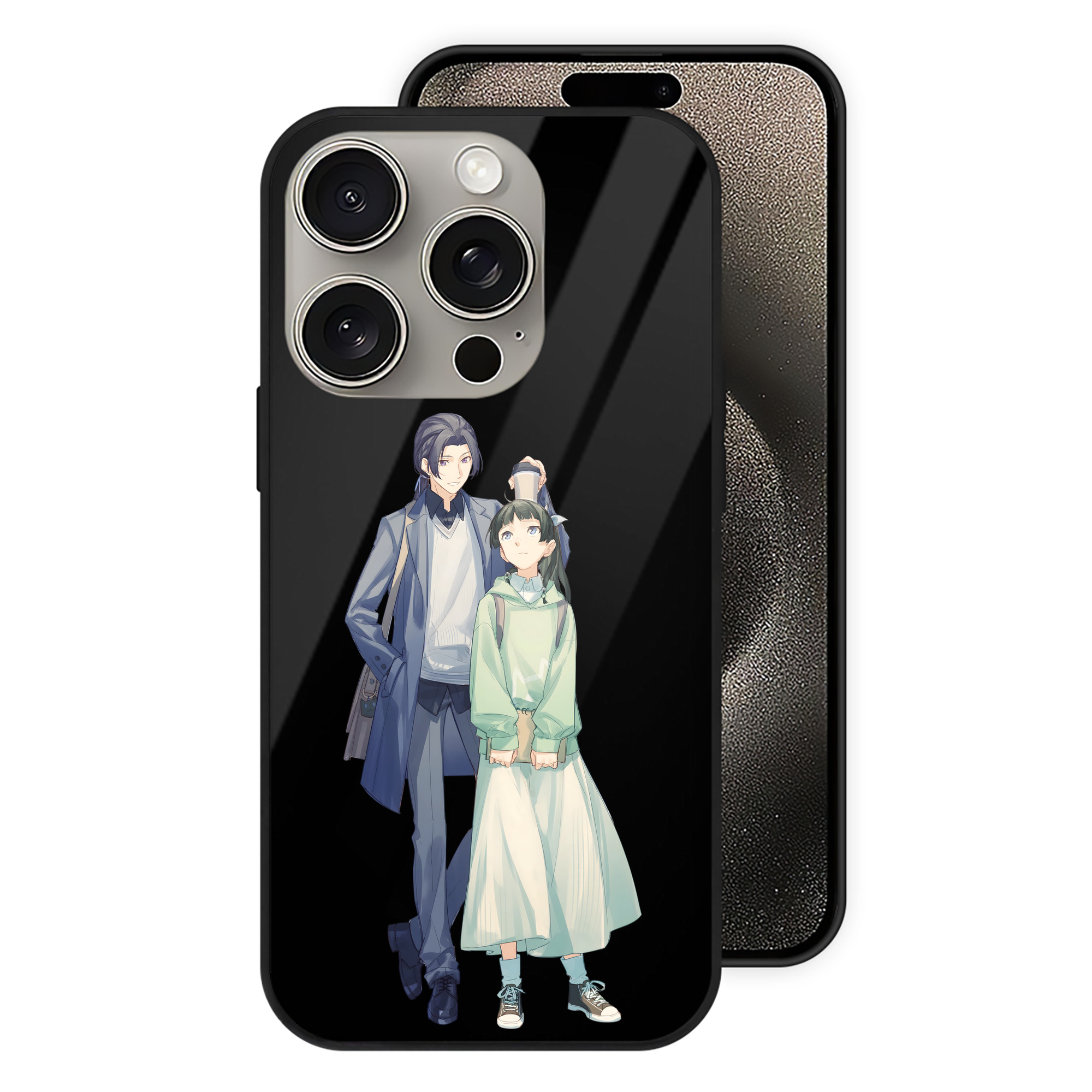 薬屋のひとりごと The Apothecary Diaries 【iPhone15Pro対応】スマホケース 耐衝撃＆黄変防止 背面ガラス