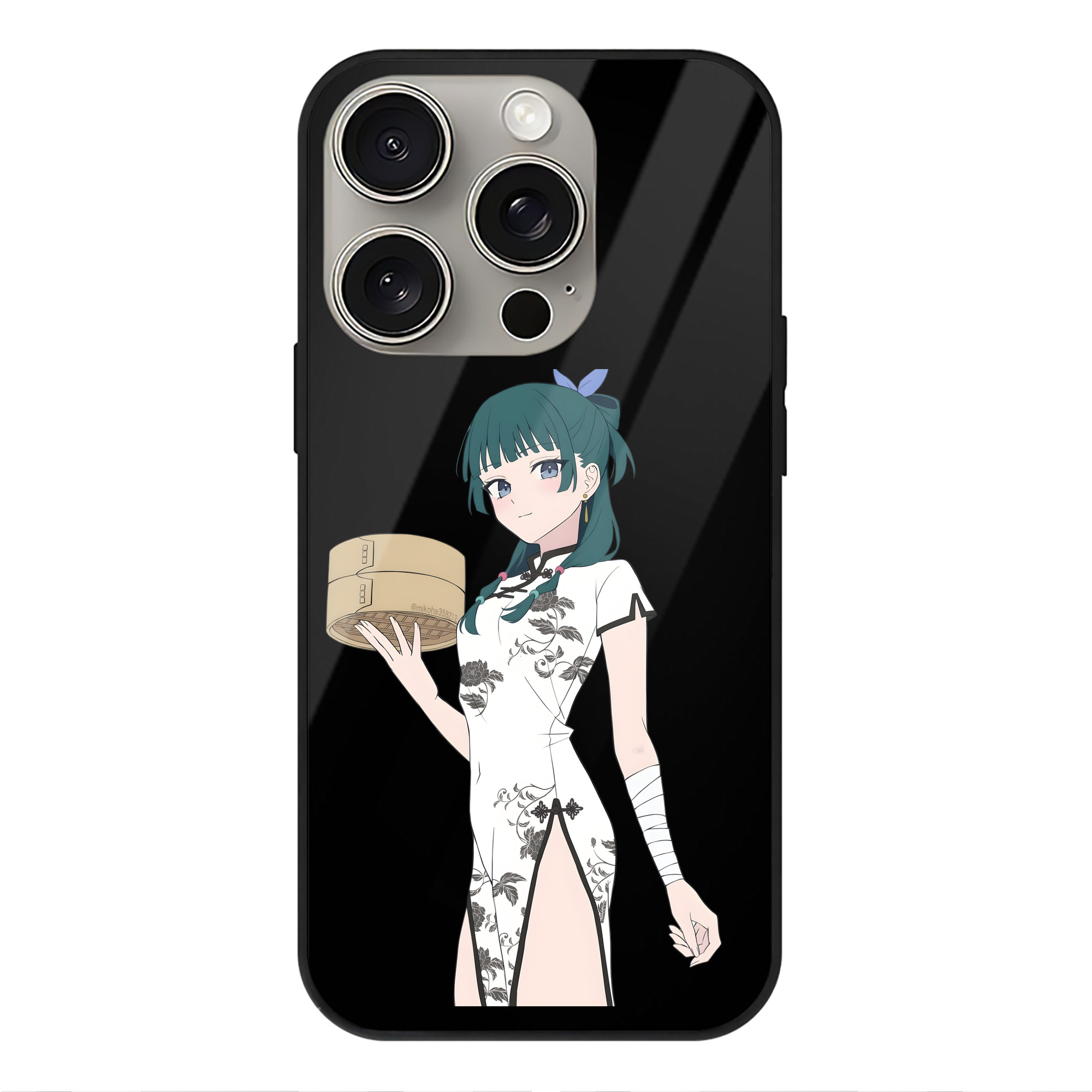 薬屋のひとりごと The Apothecary Diaries 【iPhone15Pro対応】スマホケース 耐衝撃＆黄変防止 背面ガラス