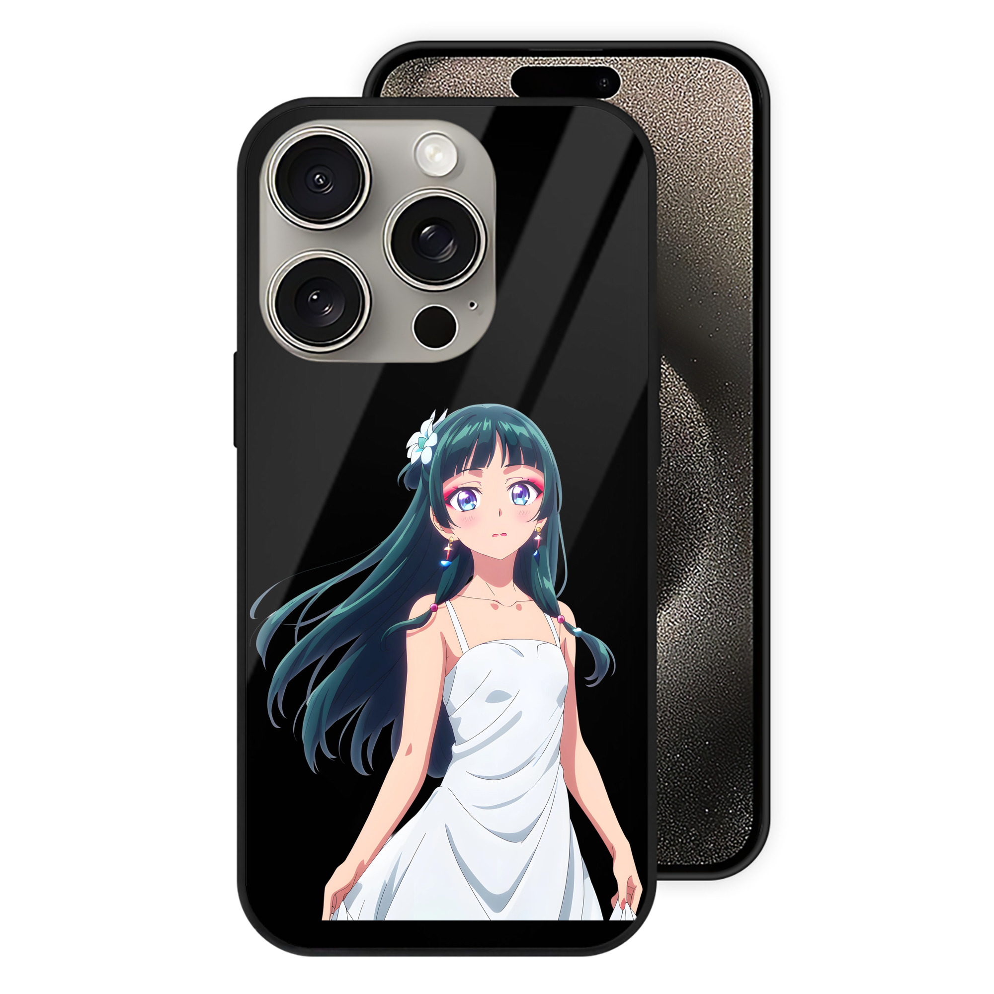 薬屋のひとりごと The Apothecary Diaries 【iPhone15Pro対応】スマホケース 耐衝撃＆黄変防止 背面ガラス
