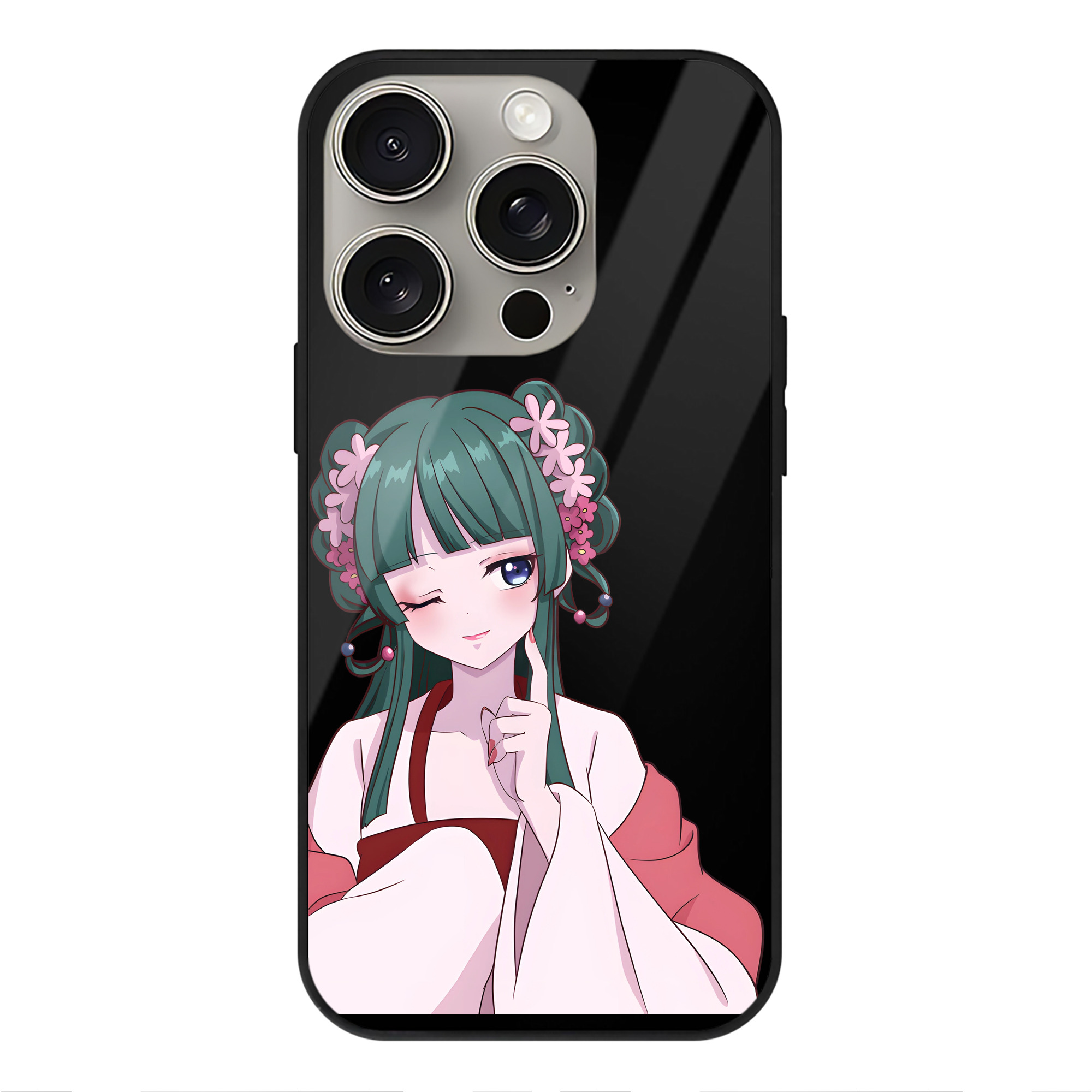 薬屋のひとりごと The Apothecary Diaries 【iPhone15Pro対応】スマホケース 耐衝撃＆黄変防止 背面ガラス