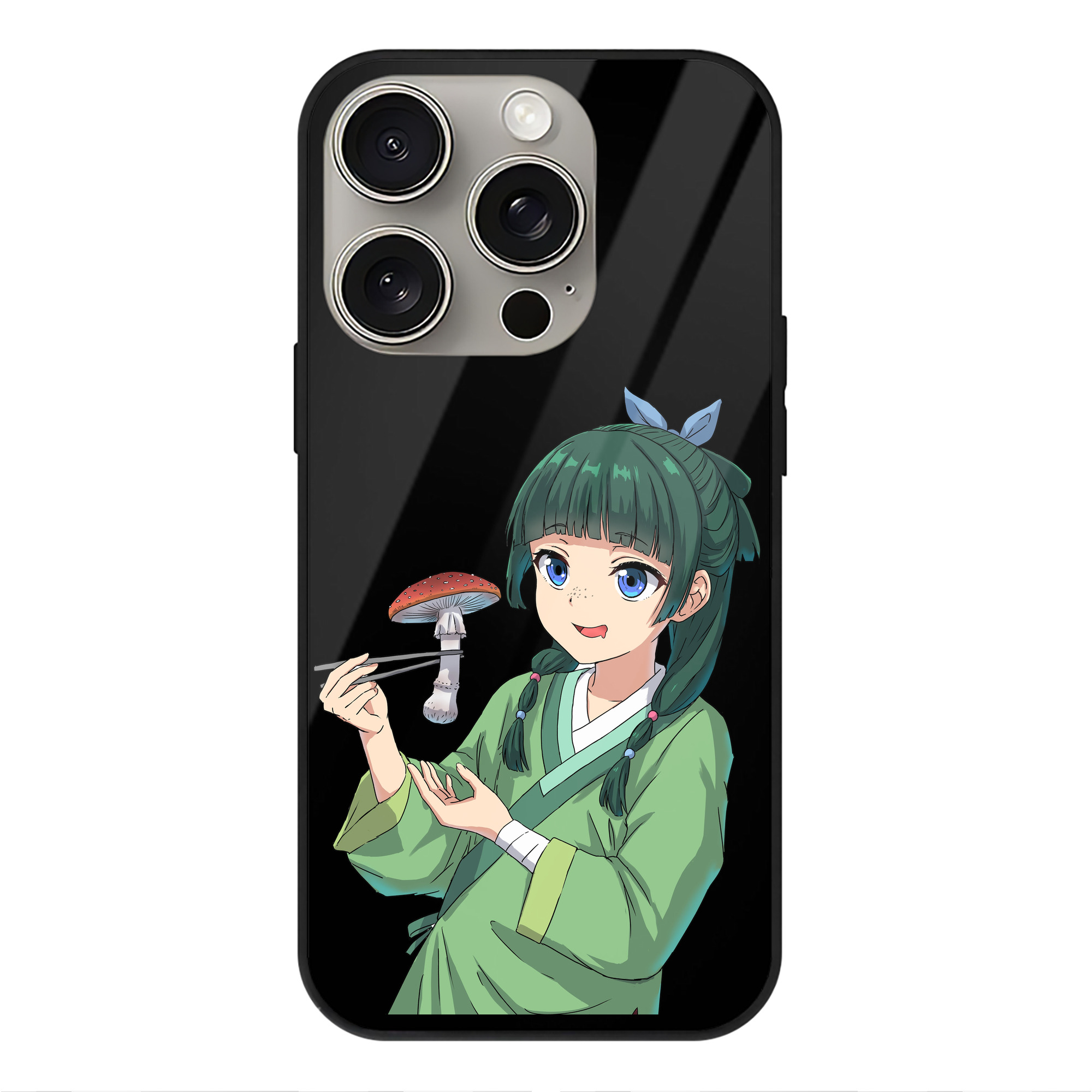 薬屋のひとりごと The Apothecary Diaries 【iPhone15Pro対応】スマホケース 耐衝撃＆黄変防止 背面ガラス