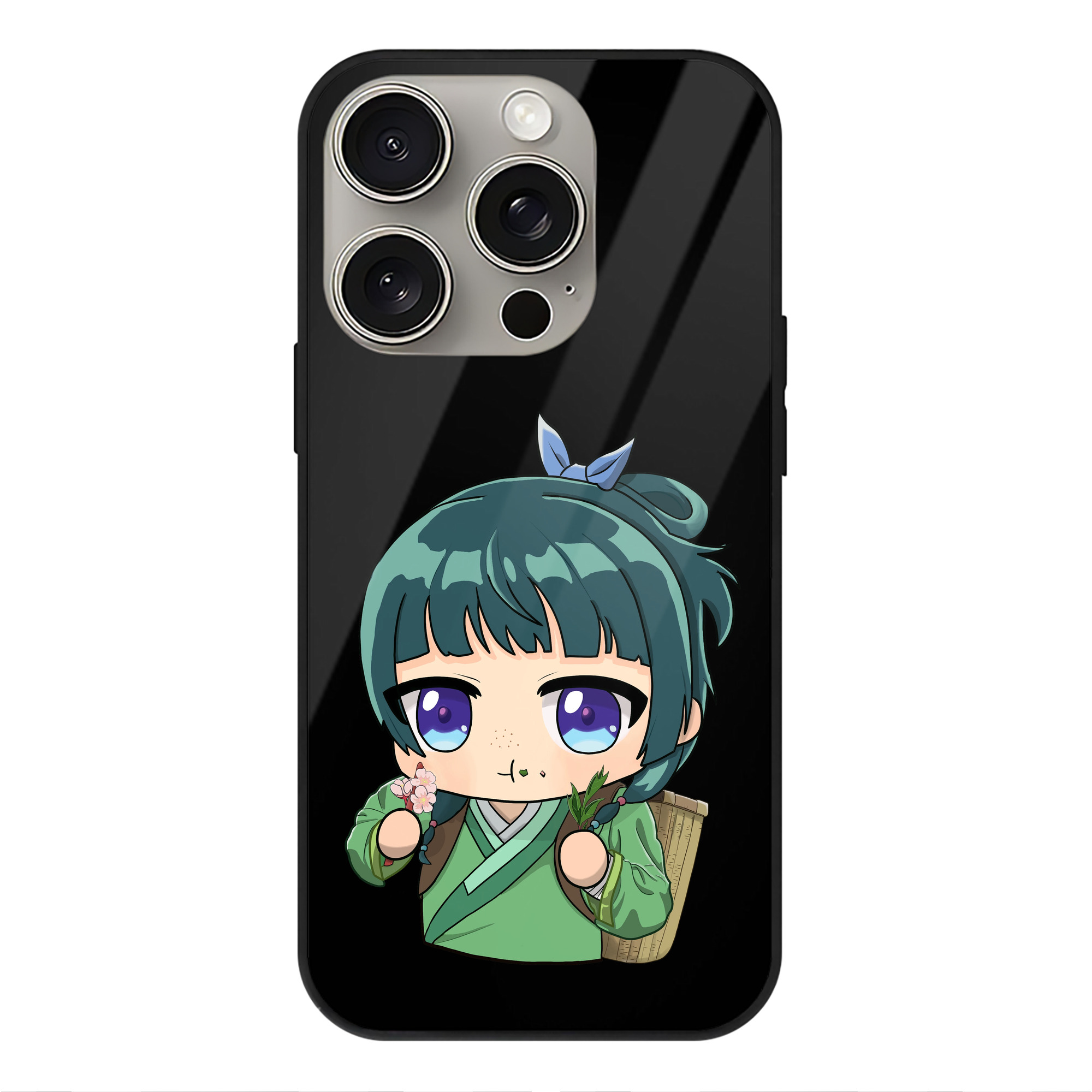 薬屋のひとりごと The Apothecary Diaries 【iPhone15Pro対応】スマホケース 耐衝撃＆黄変防止 背面ガラス
