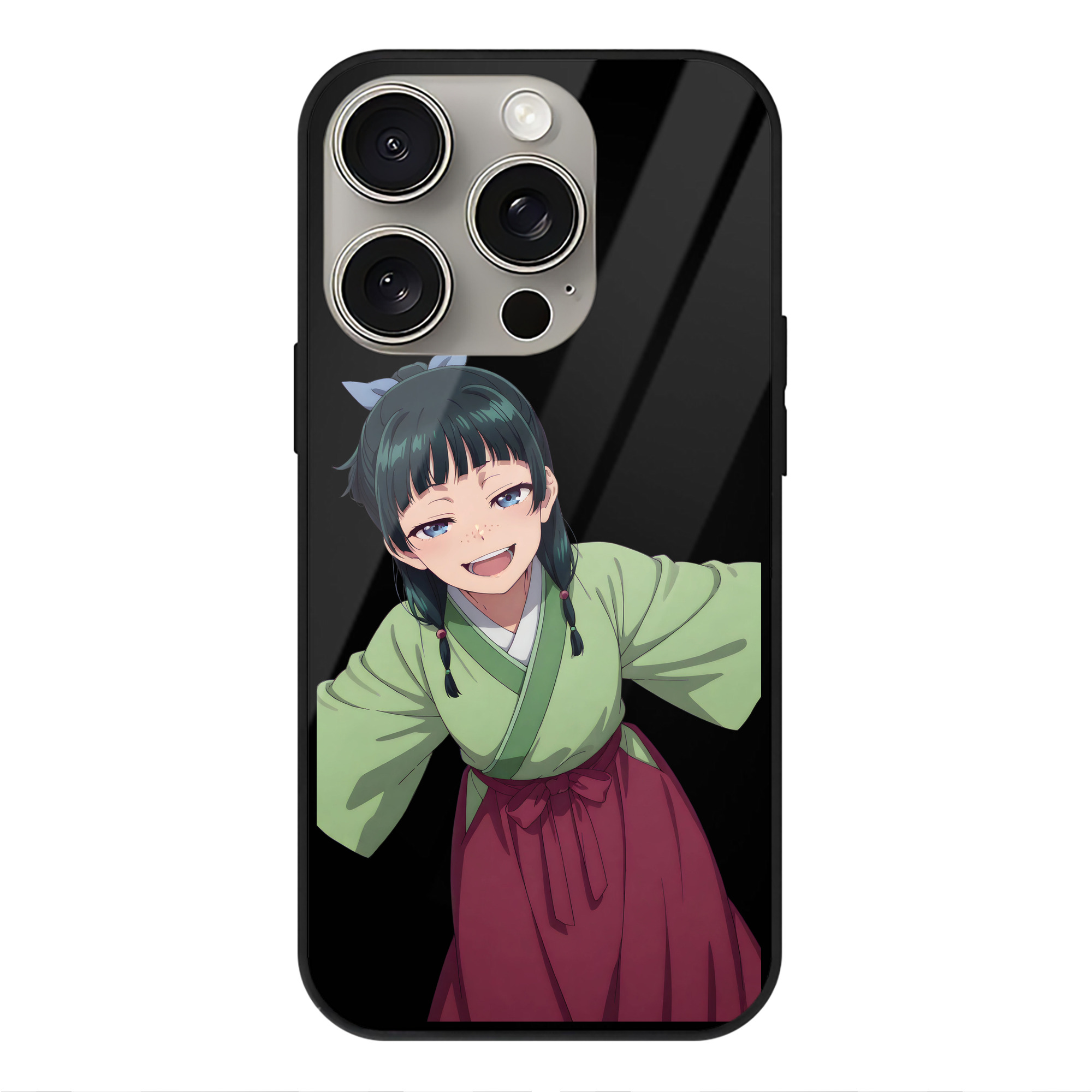 薬屋のひとりごと The Apothecary Diaries 【iPhone15Pro対応】スマホケース 耐衝撃＆黄変防止 背面ガラス