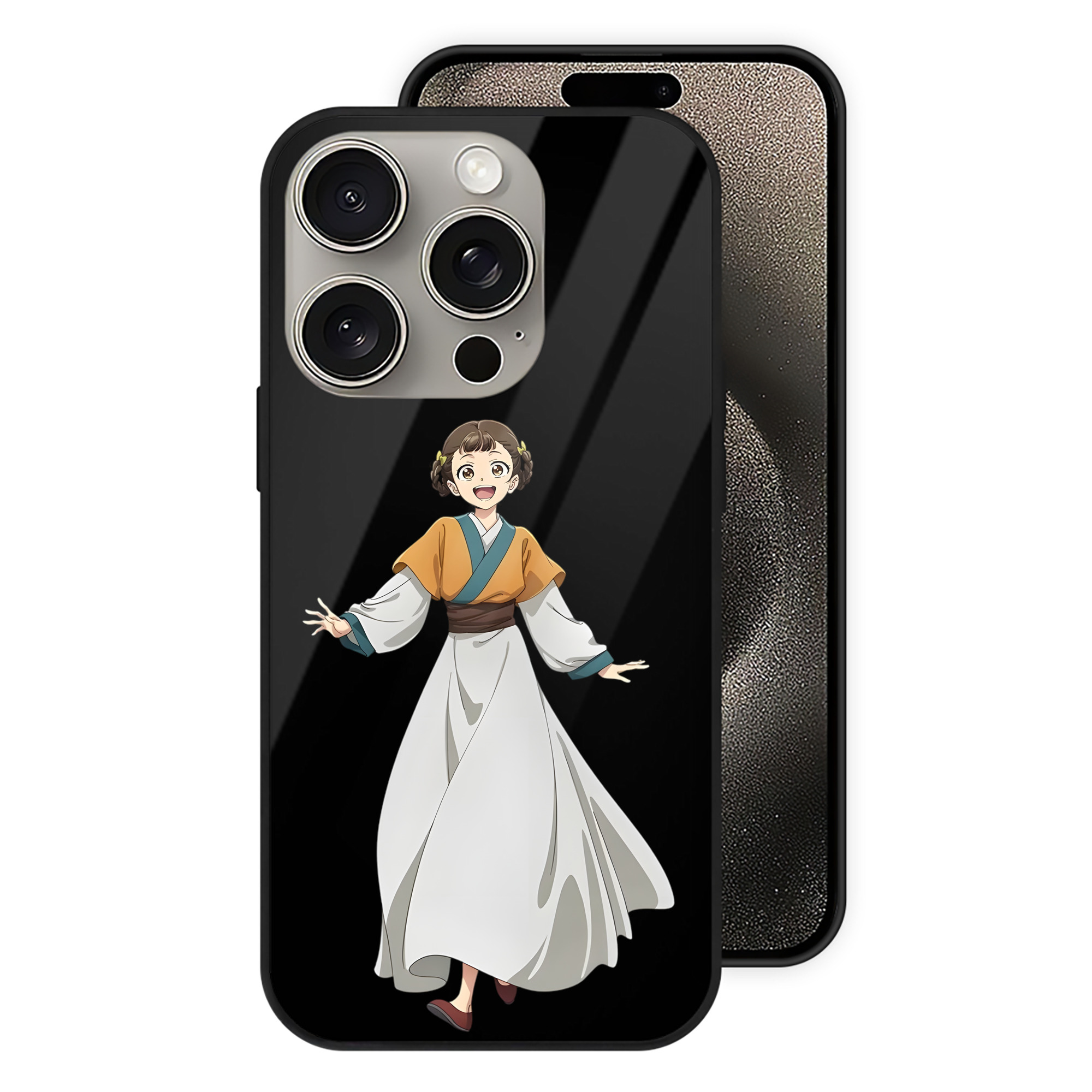 薬屋のひとりごと The Apothecary Diaries 【iPhone15Pro対応】スマホケース 耐衝撃＆黄変防止 背面ガラス