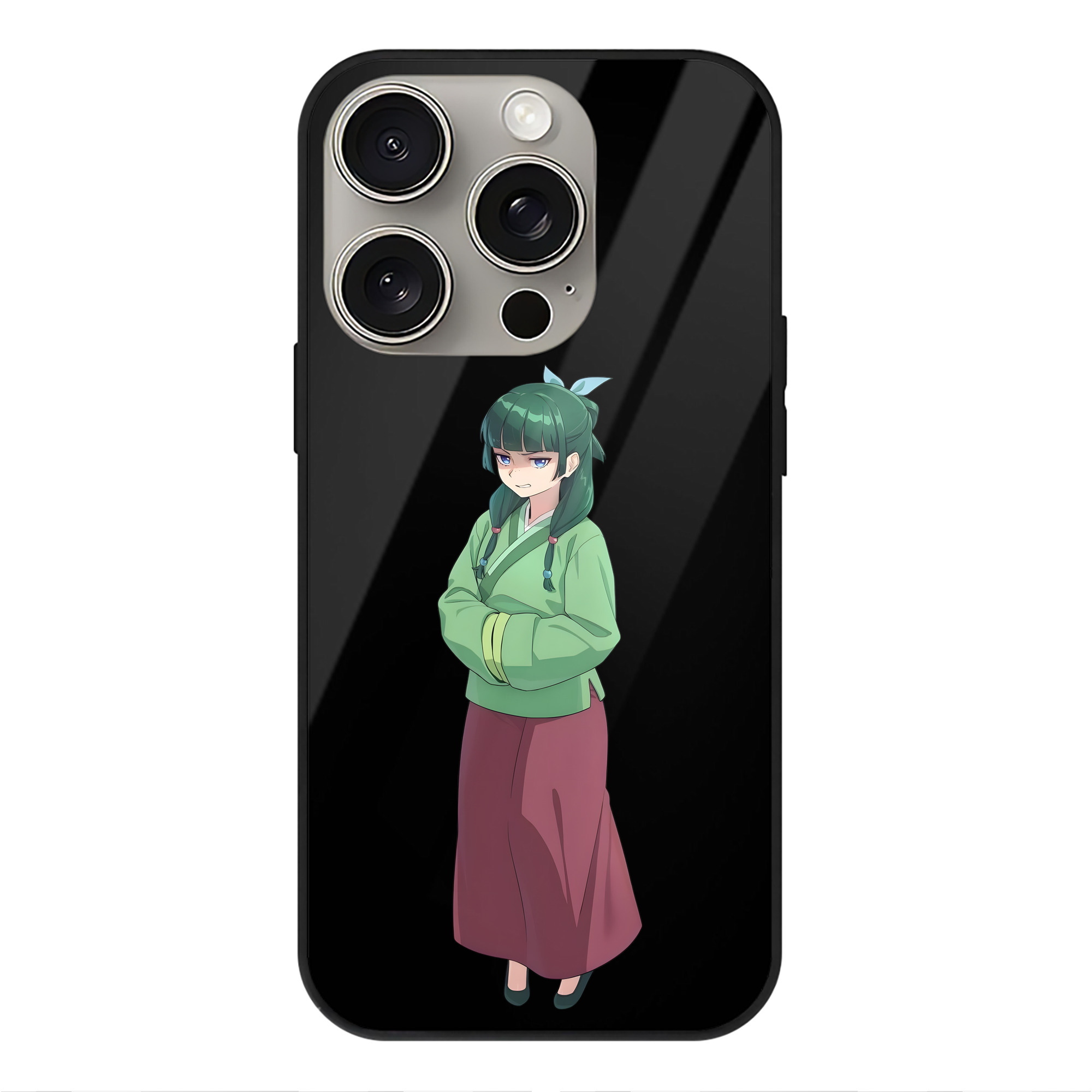 （画像用） 薬屋のひとりごと The Apothecary Diaries 【iPhone15Pro対応】スマホケース 耐衝撃＆黄変防止 背面ガラス
