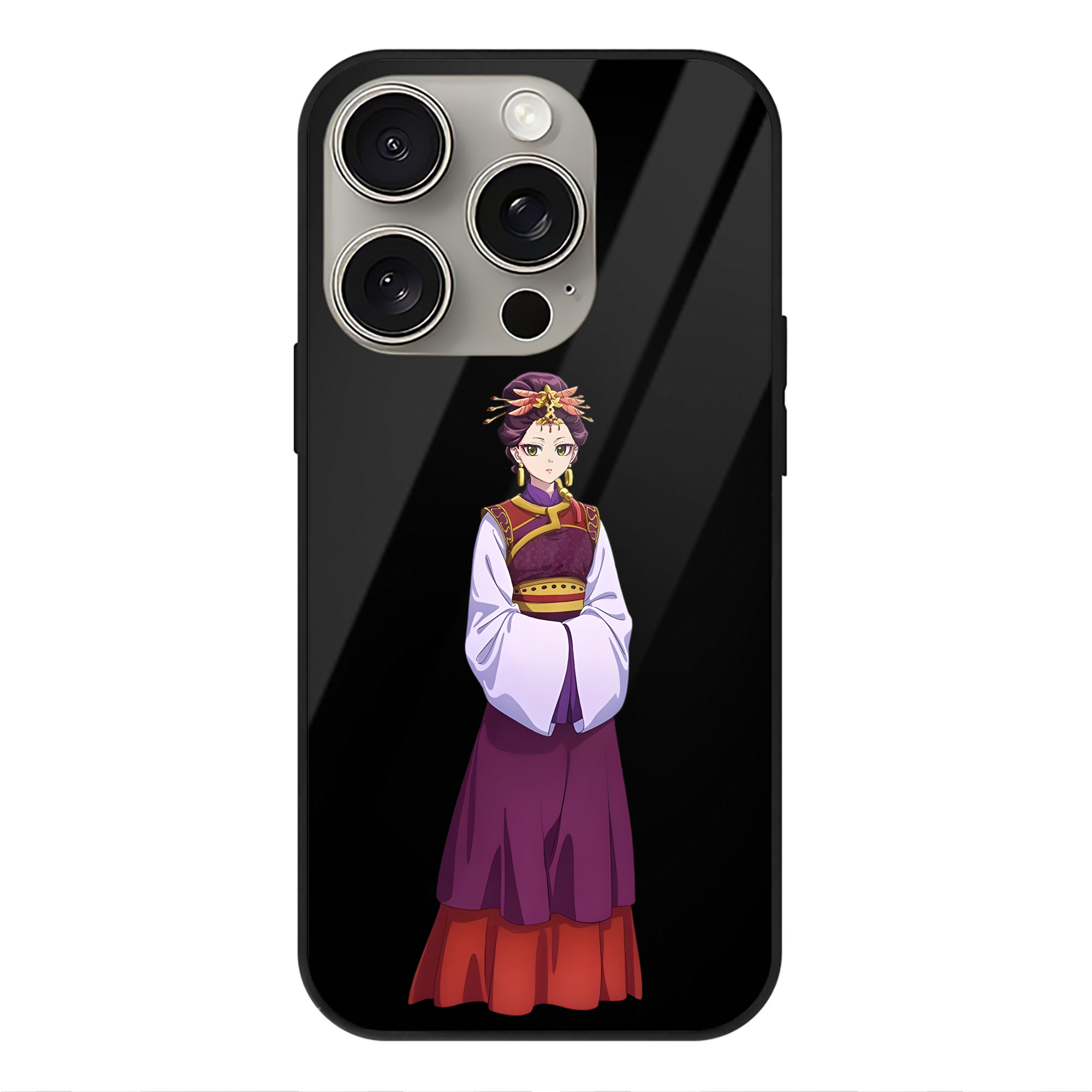 薬屋のひとりごと The Apothecary Diaries 【iPhone15Pro対応】スマホケース 耐衝撃＆黄変防止 背面ガラス