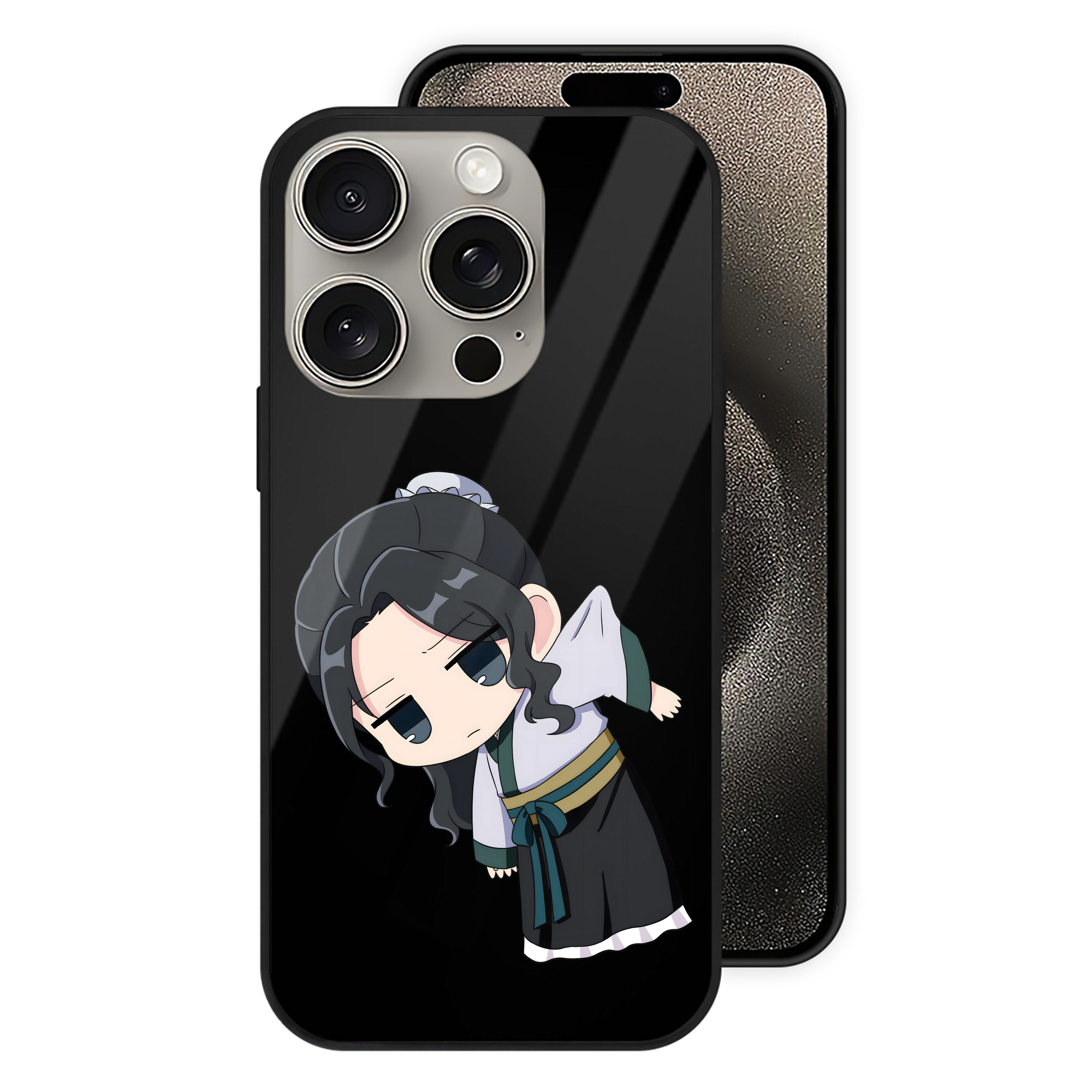 薬屋のひとりごと The Apothecary Diaries 【iPhone15Pro対応】スマホケース 耐衝撃＆黄変防止 背面ガラス