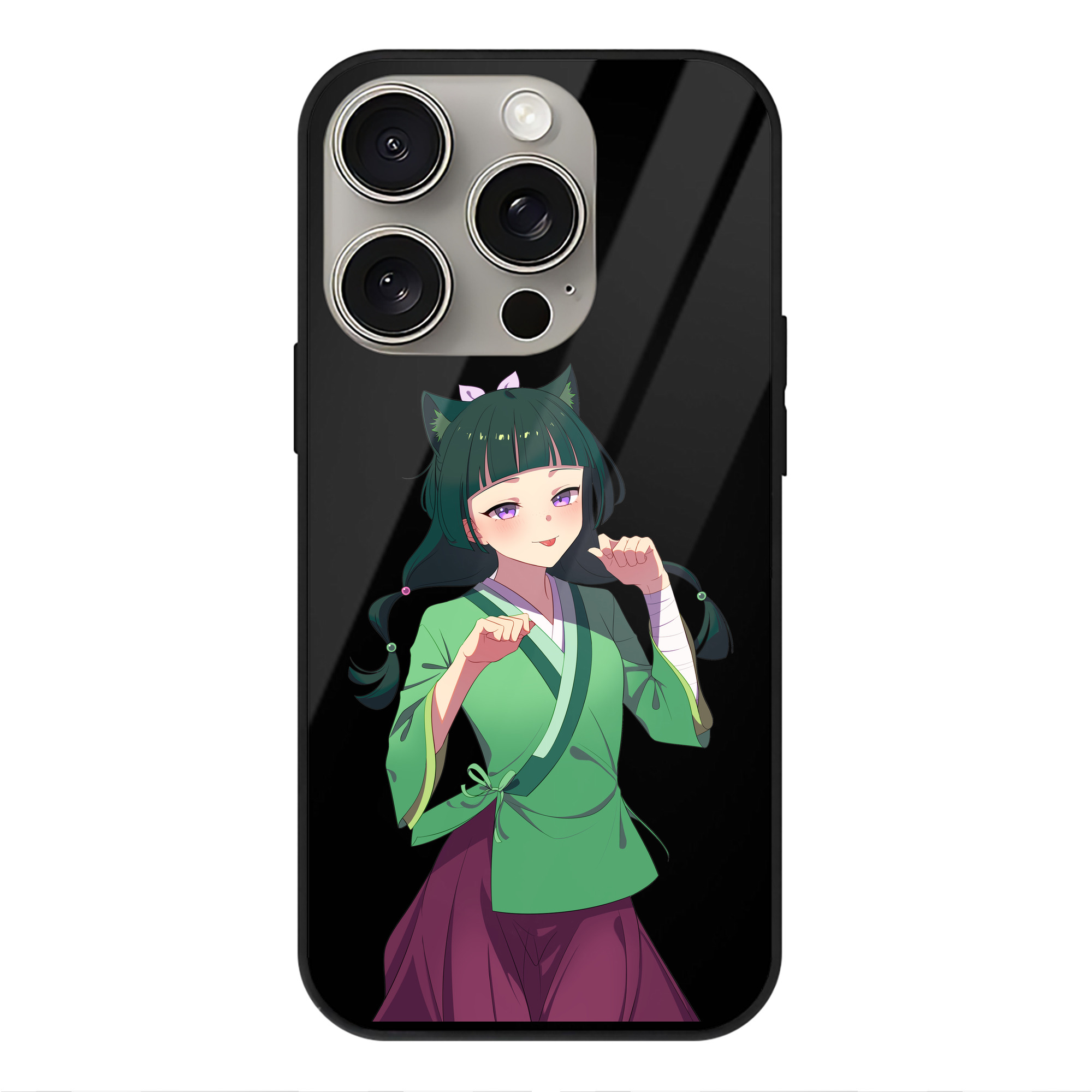 （画像用） 薬屋のひとりごと The Apothecary Diaries 【iPhone15Pro対応】スマホケース 耐衝撃＆黄変防止 背面ガラス