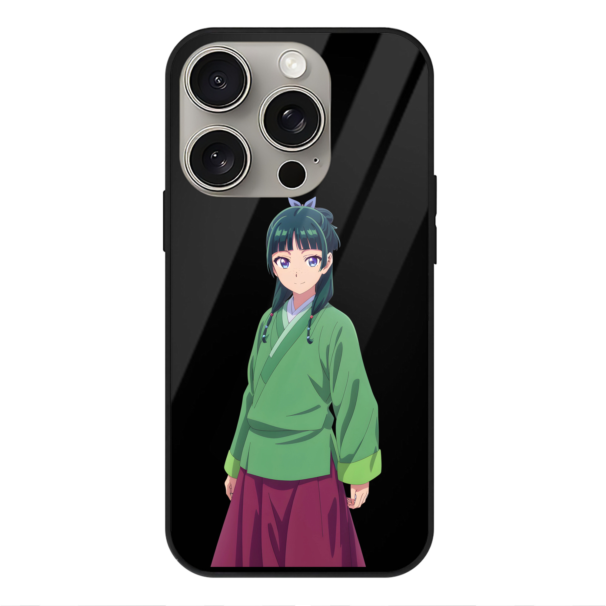 薬屋のひとりごと The Apothecary Diaries 【iPhone15Pro対応】スマホケース 耐衝撃＆黄変防止 背面ガラス