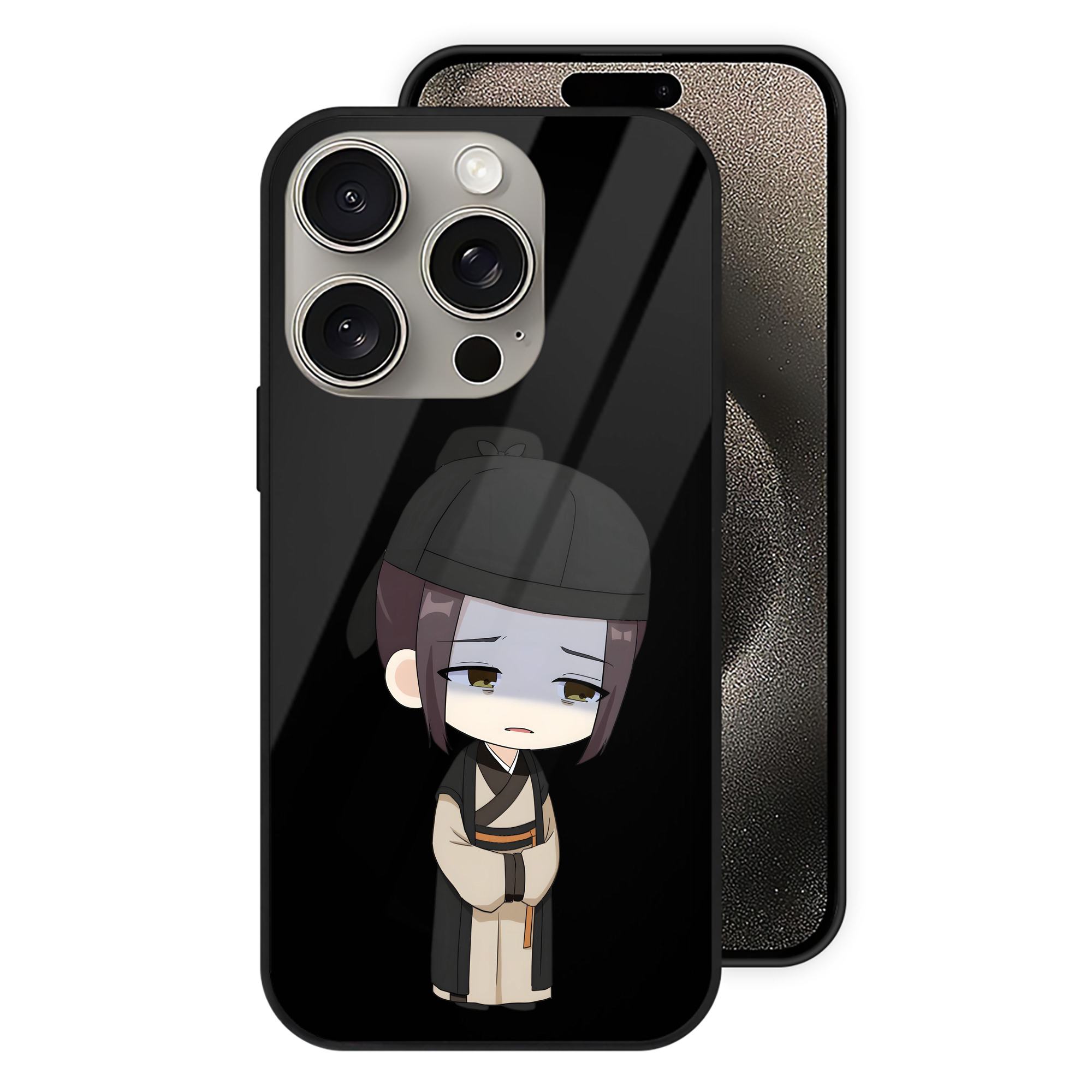 薬屋のひとりごと The Apothecary Diaries 【iPhone15Pro対応】スマホケース 耐衝撃＆黄変防止 背面ガラス