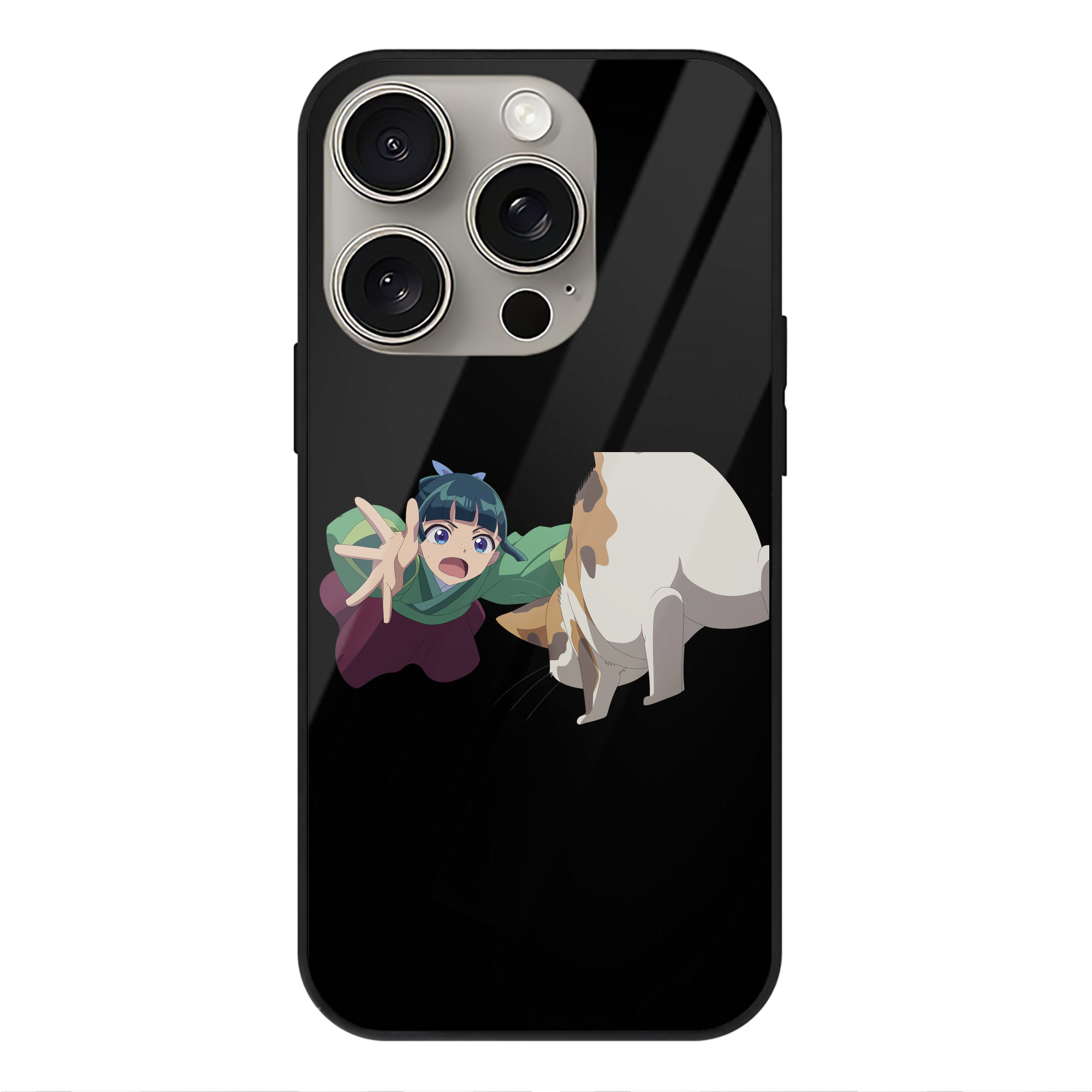 薬屋のひとりごと The Apothecary Diaries 【iPhone15Pro対応】スマホケース 耐衝撃＆黄変防止 背面ガラス