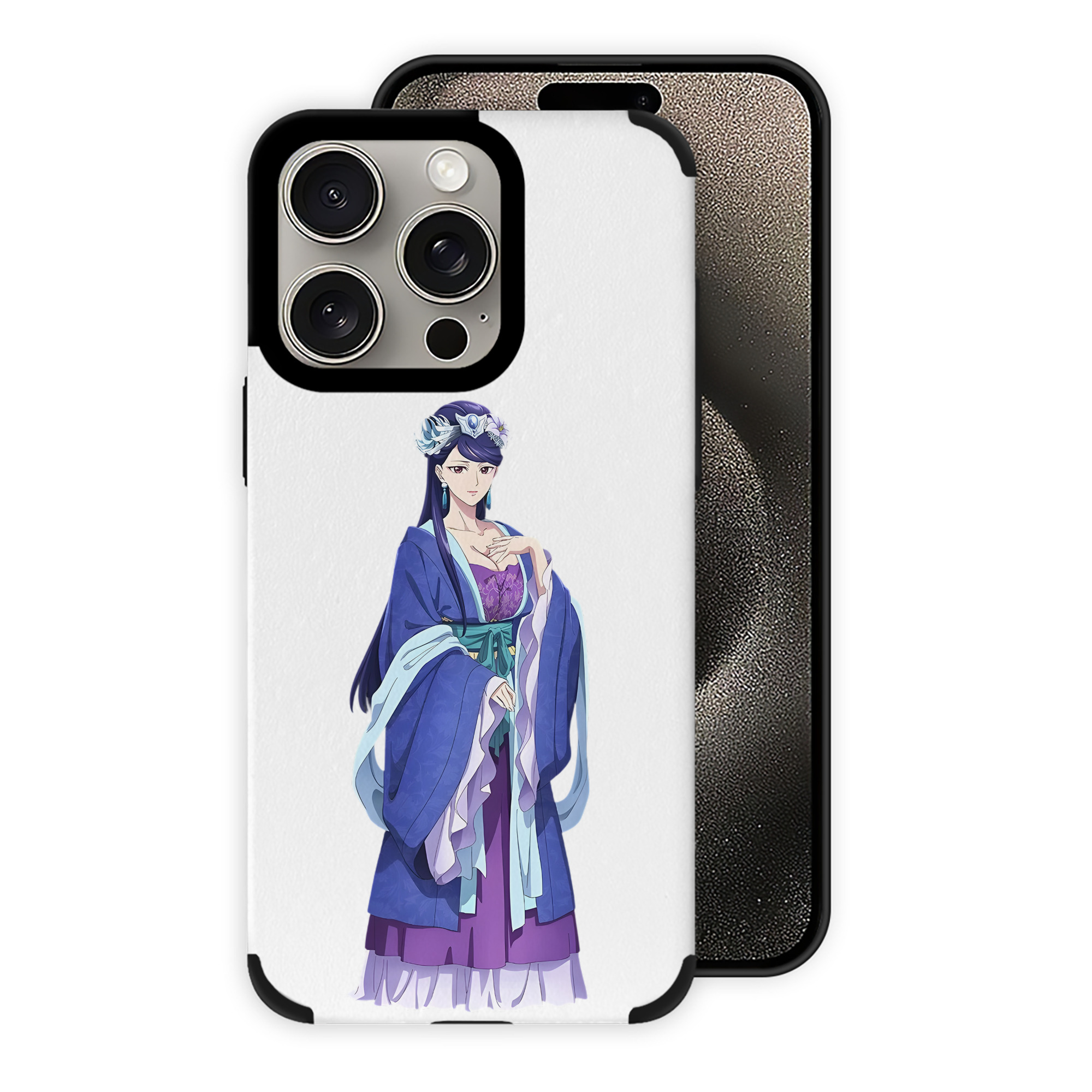 （画像用） 薬屋のひとりごと The Apothecary Diaries 【iPhone15ProMax対応】 PUレザー スマホケース 耐衝撃＆黄変防止