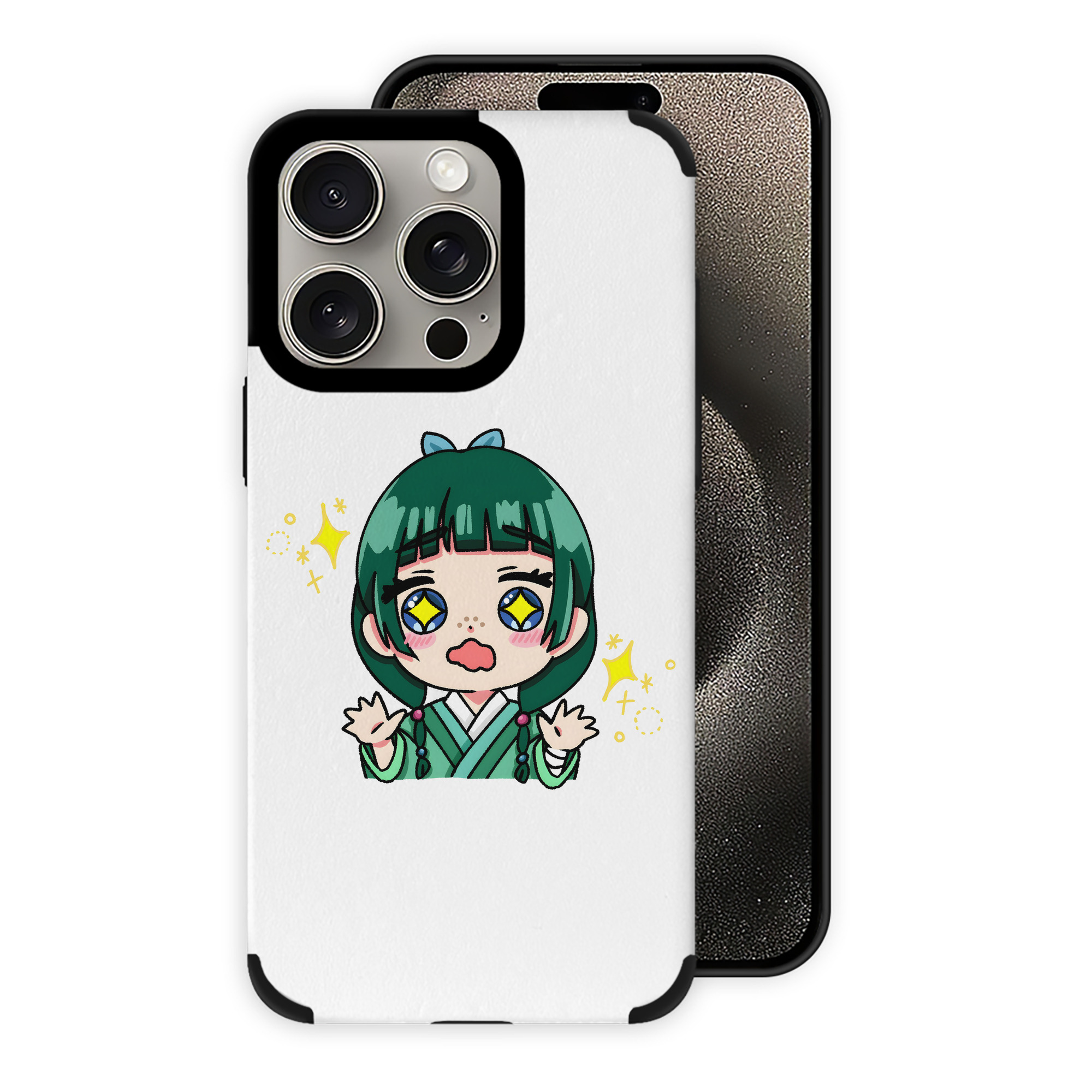 （画像用） 薬屋のひとりごと The Apothecary Diaries 【iPhone15ProMax対応】 PUレザー スマホケース 耐衝撃＆黄変防止