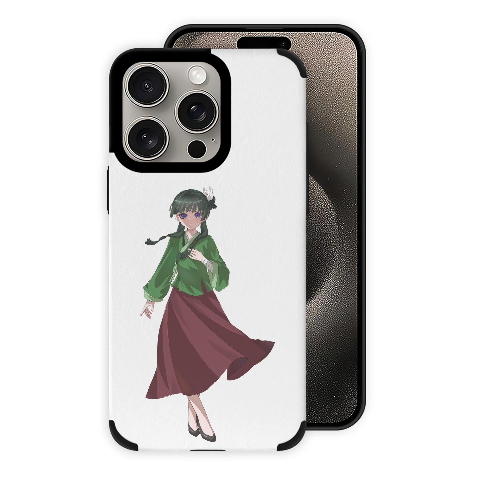 薬屋のひとりごと The Apothecary Diaries 【iPhone15ProMax対応】 PUレザー スマホケース 耐衝撃＆黄変防止
