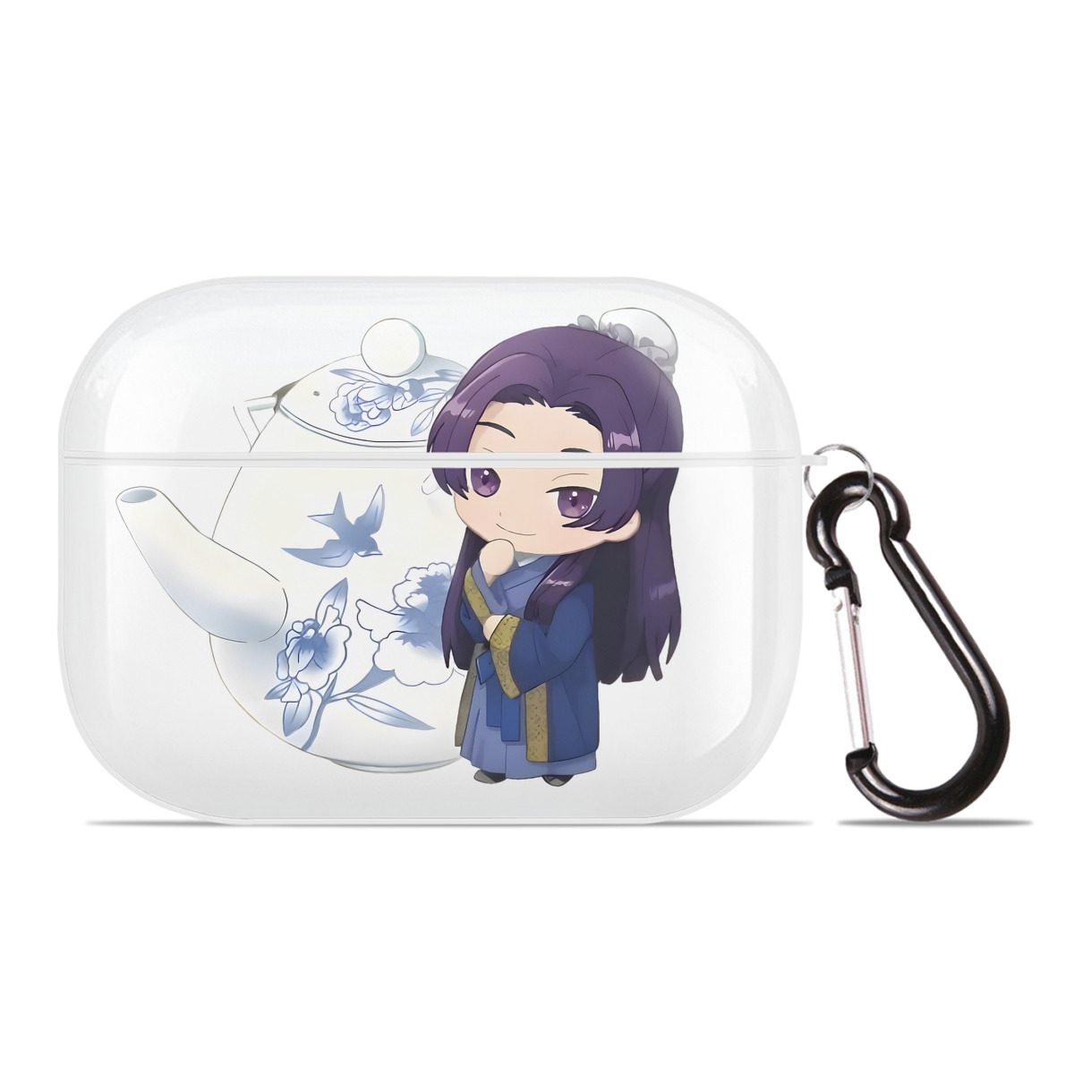 （画像用） 薬屋のひとりごと The Apothecary Diaries 【AirPods Pro用】ハードシェル保護ケース 耐衝撃・防指紋・カラビナ付き商品仕様