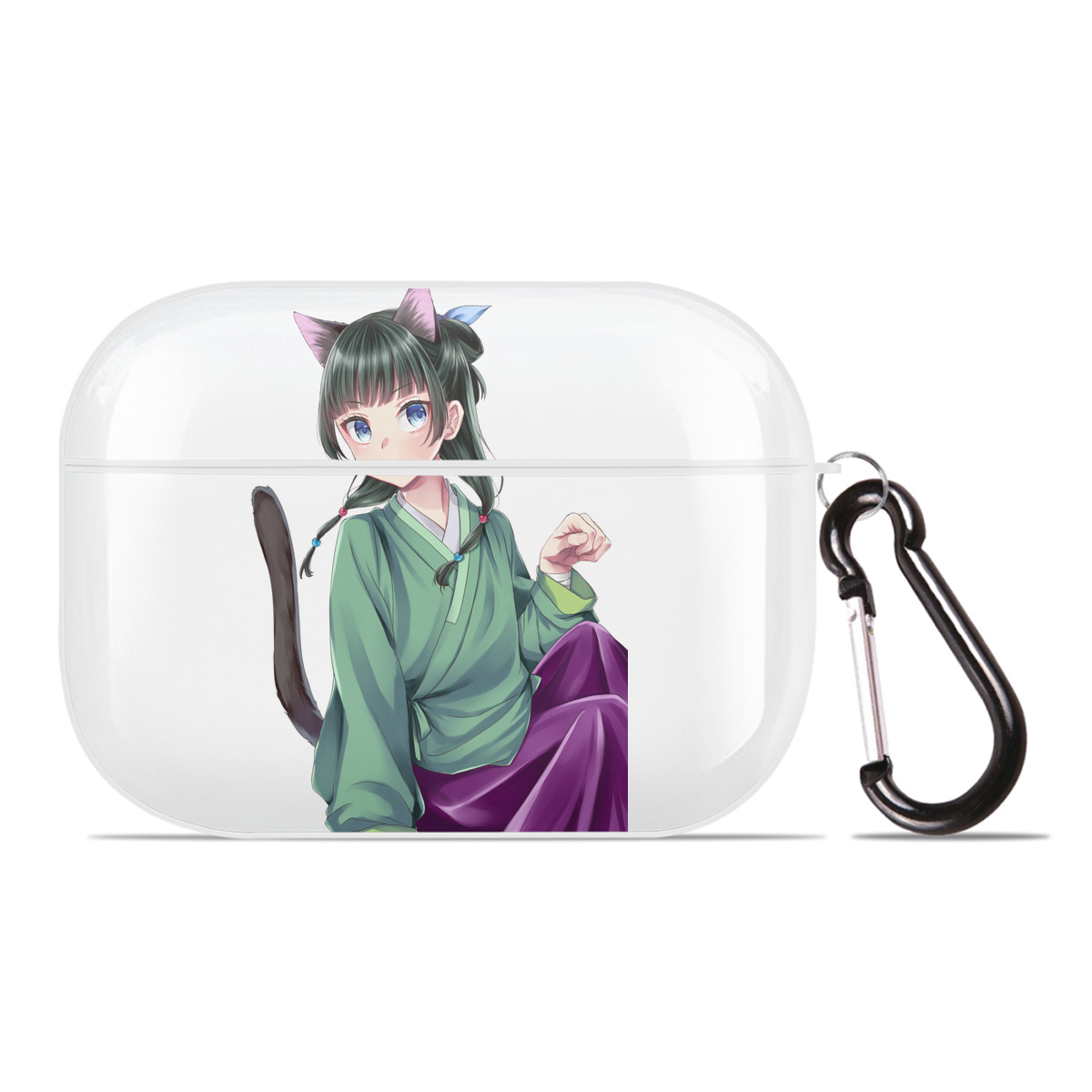 （画像用） 薬屋のひとりごと The Apothecary Diaries 【AirPods Pro用】ハードシェル保護ケース 耐衝撃・防指紋・カラビナ付き商品仕様