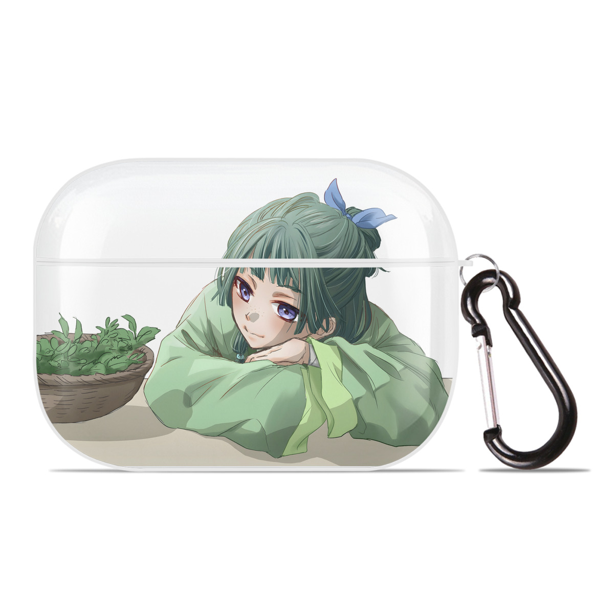 （画像用） 薬屋のひとりごと The Apothecary Diaries 【AirPods Pro用】ハードシェル保護ケース 耐衝撃・防指紋・カラビナ付き商品仕様