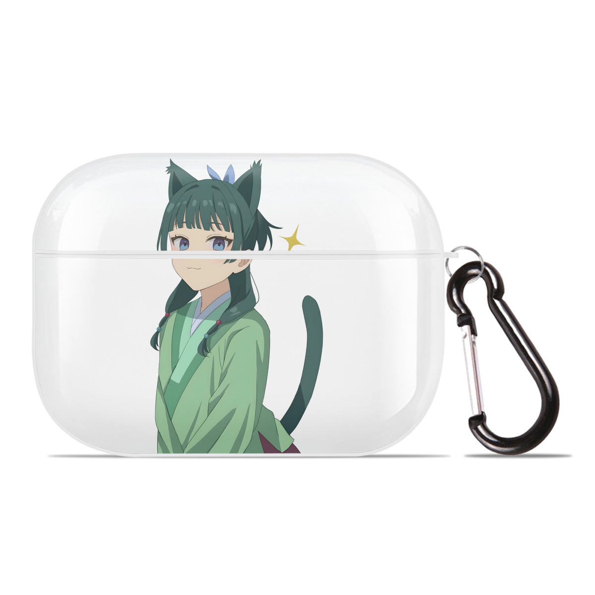 （画像用） 薬屋のひとりごと The Apothecary Diaries 【AirPods Pro用】ハードシェル保護ケース 耐衝撃・防指紋・カラビナ付き商品仕様
