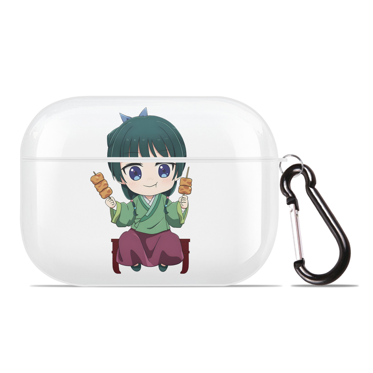 （画像用） 薬屋のひとりごと The Apothecary Diaries 【AirPods Pro用】ハードシェル保護ケース 耐衝撃・防指紋・カラビナ付き商品仕様
