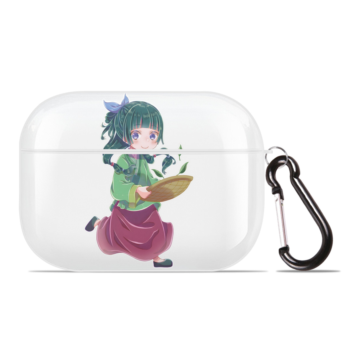 （画像用） 薬屋のひとりごと The Apothecary Diaries 【AirPods Pro用】ハードシェル保護ケース 耐衝撃・防指紋・カラビナ付き商品仕様