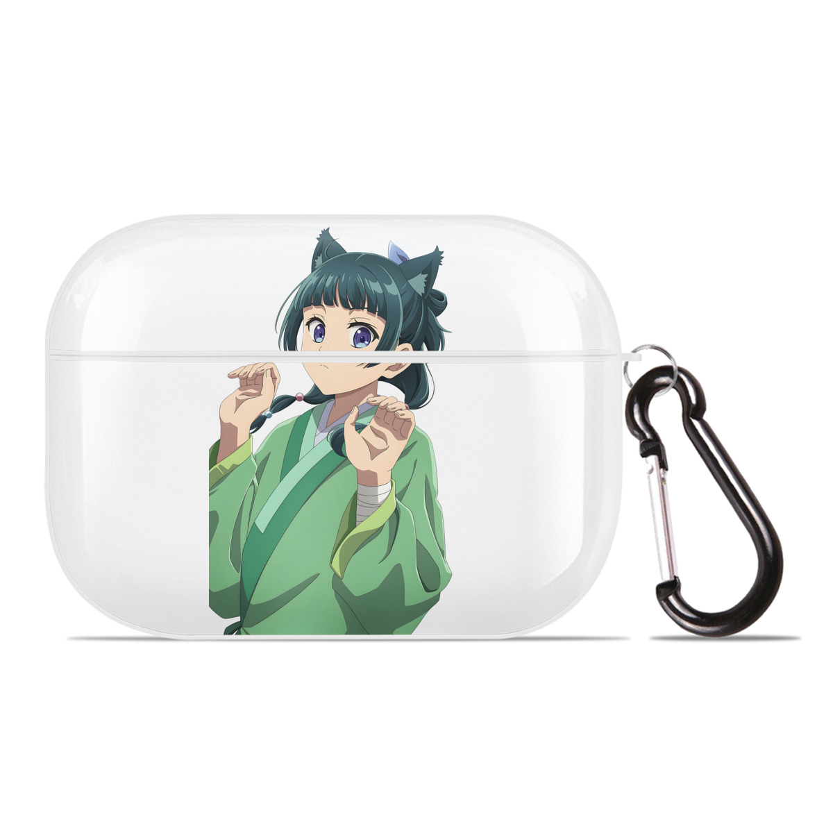 （画像用） 薬屋のひとりごと The Apothecary Diaries 【AirPods Pro用】ハードシェル保護ケース 耐衝撃・防指紋・カラビナ付き商品仕様