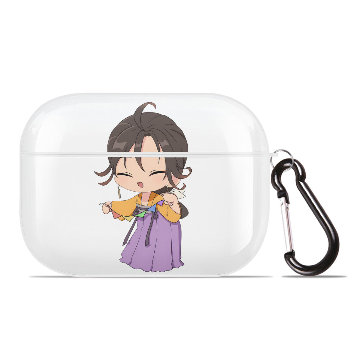 （画像用） 薬屋のひとりごと The Apothecary Diaries 【AirPods Pro用】ハードシェル保護ケース 耐衝撃・防指紋・カラビナ付き商品仕様