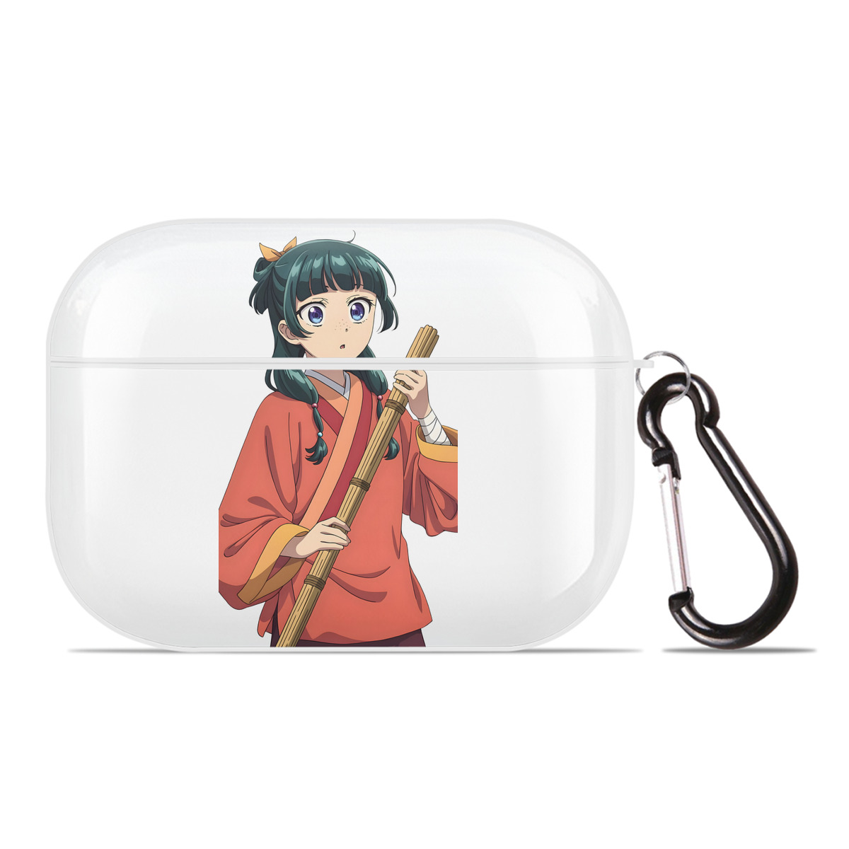 （画像用） 薬屋のひとりごと The Apothecary Diaries 【AirPods Pro用】ハードシェル保護ケース 耐衝撃・防指紋・カラビナ付き商品仕様