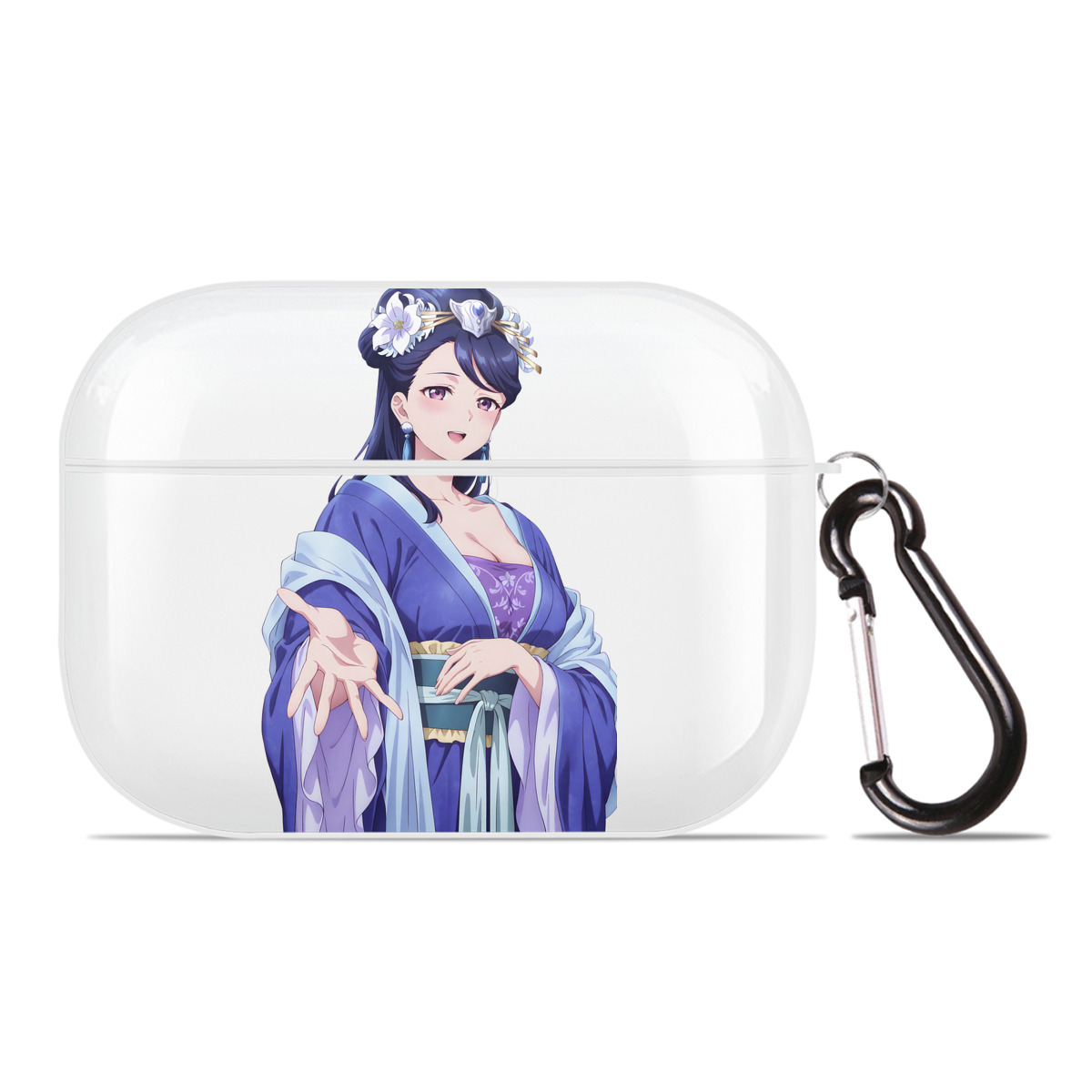 （画像用） 薬屋のひとりごと The Apothecary Diaries 【AirPods Pro用】ハードシェル保護ケース 耐衝撃・防指紋・カラビナ付き商品仕様