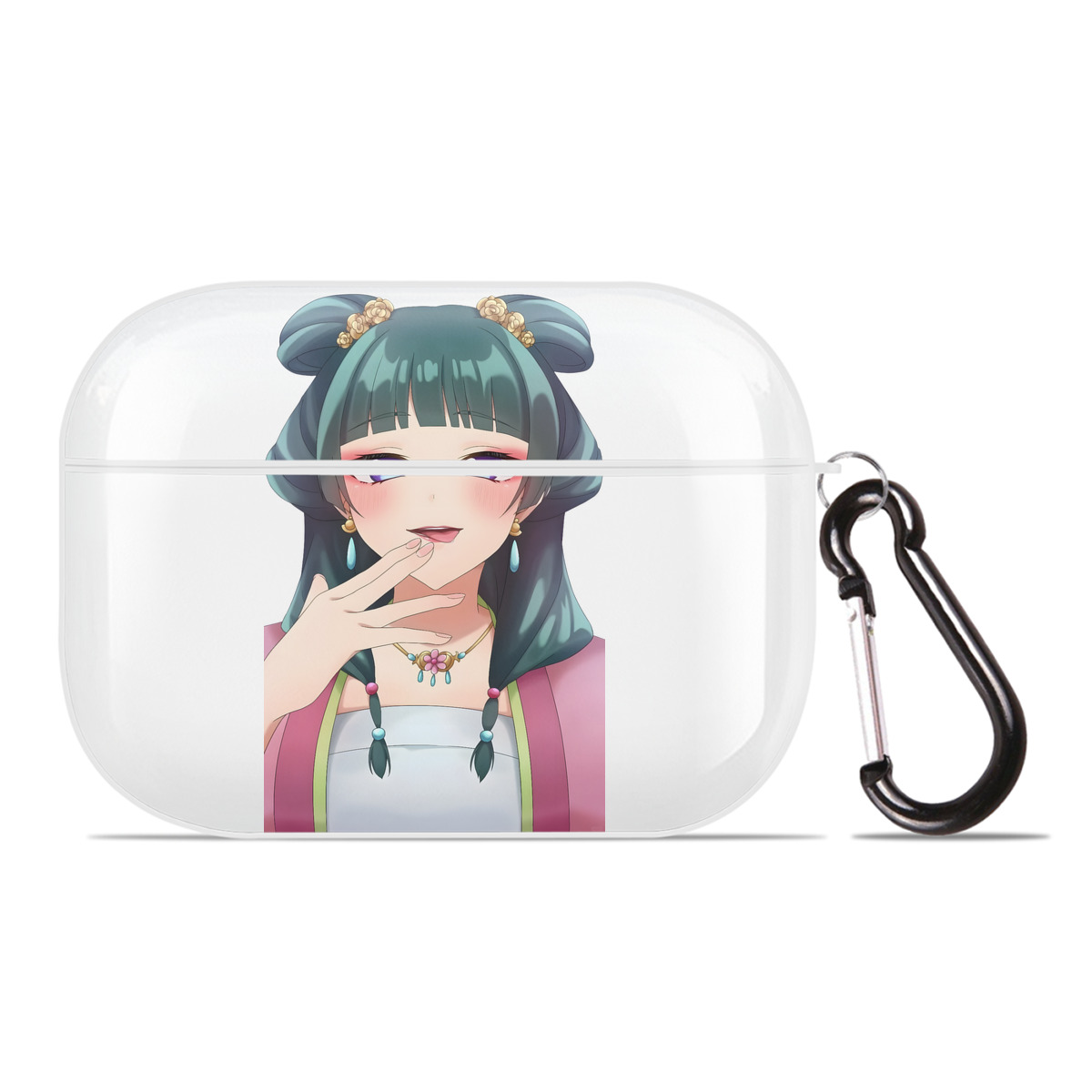 （画像用） 薬屋のひとりごと The Apothecary Diaries 【AirPods Pro用】ハードシェル保護ケース 耐衝撃・防指紋・カラビナ付き商品仕様