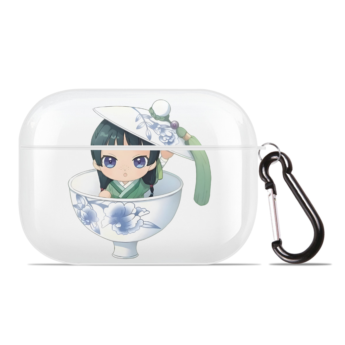 （画像用） 薬屋のひとりごと The Apothecary Diaries 【AirPods Pro用】ハードシェル保護ケース 耐衝撃・防指紋・カラビナ付き商品仕様