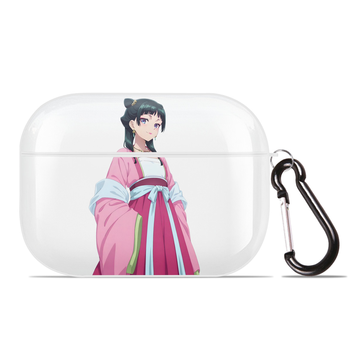 （画像用） 薬屋のひとりごと The Apothecary Diaries 【AirPods Pro用】ハードシェル保護ケース 耐衝撃・防指紋・カラビナ付き商品仕様