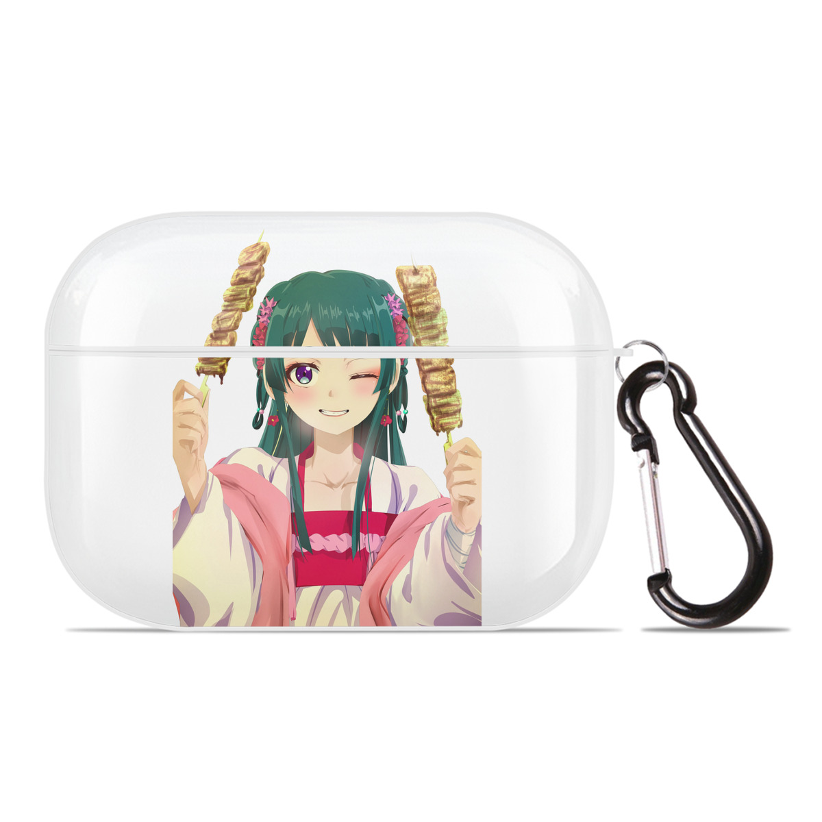 （画像用） 薬屋のひとりごと The Apothecary Diaries 【AirPods Pro用】ハードシェル保護ケース 耐衝撃・防指紋・カラビナ付き商品仕様