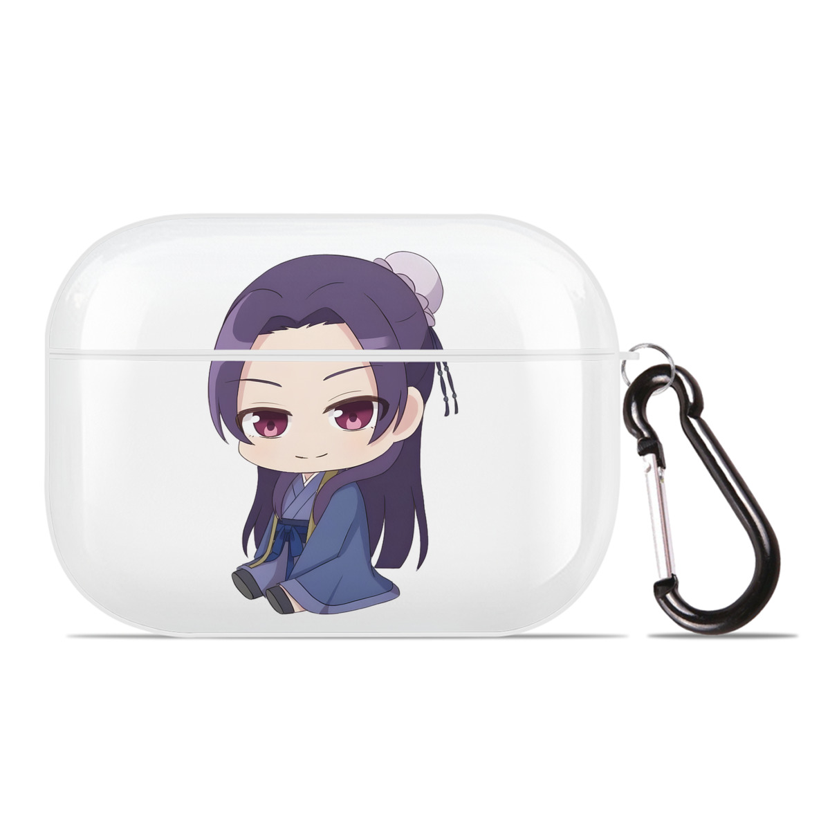 （画像用） 薬屋のひとりごと The Apothecary Diaries 【AirPods Pro用】ハードシェル保護ケース 耐衝撃・防指紋・カラビナ付き商品仕様