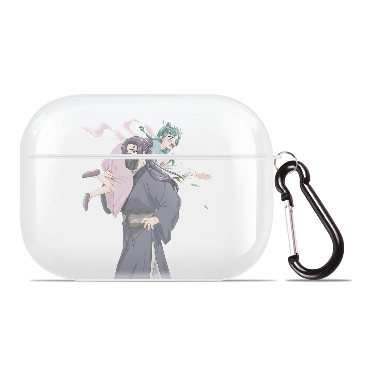 （画像用） 薬屋のひとりごと The Apothecary Diaries 【AirPods Pro用】ハードシェル保護ケース 耐衝撃・防指紋・カラビナ付き商品仕様