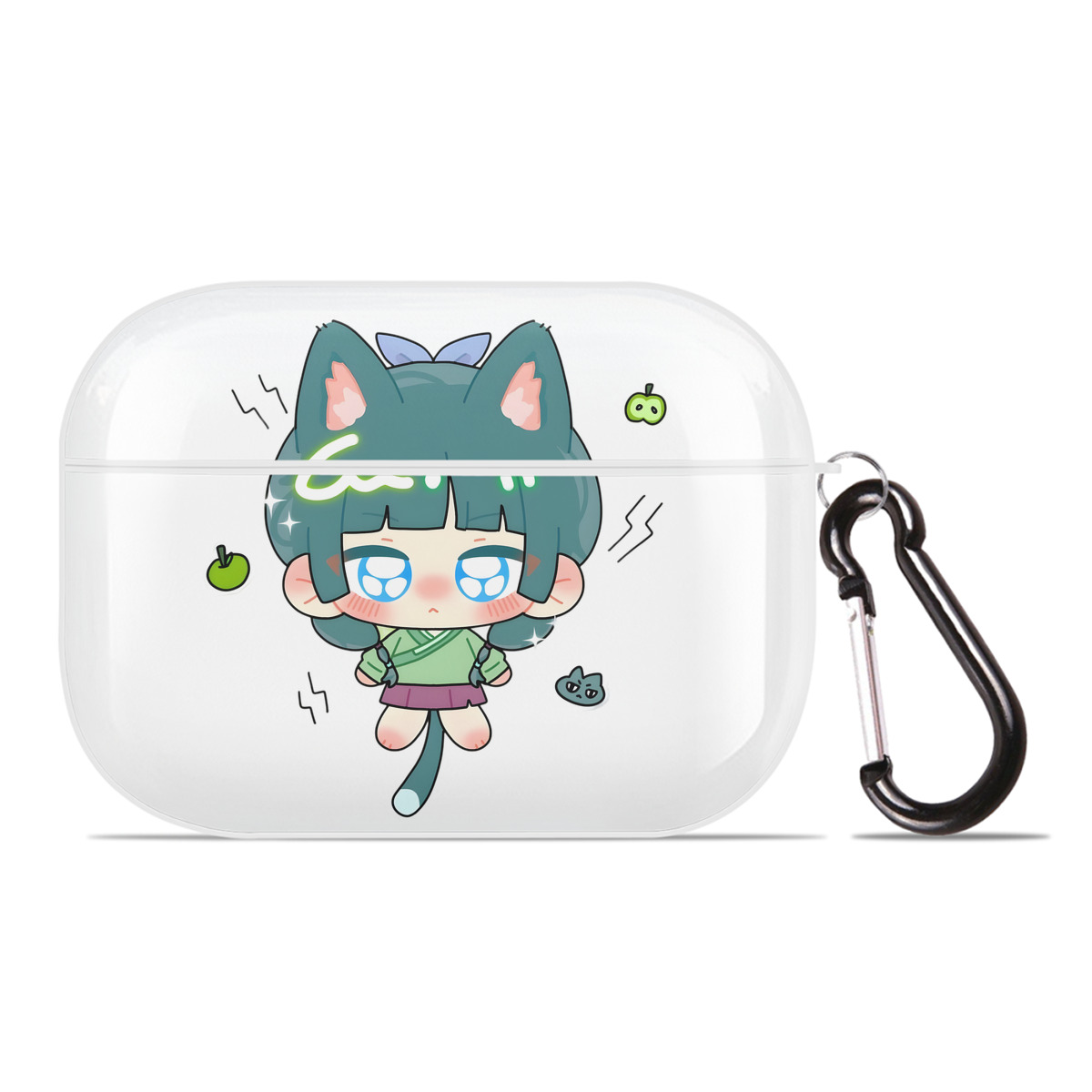 （画像用） 薬屋のひとりごと The Apothecary Diaries 【AirPods Pro用】ハードシェル保護ケース 耐衝撃・防指紋・カラビナ付き商品仕様
