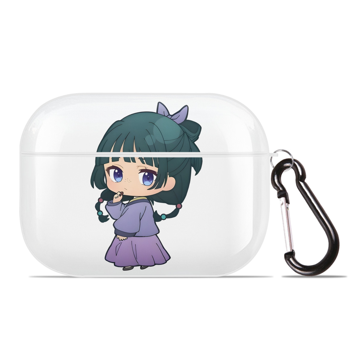 （画像用） 薬屋のひとりごと The Apothecary Diaries 【AirPods Pro用】ハードシェル保護ケース 耐衝撃・防指紋・カラビナ付き商品仕様