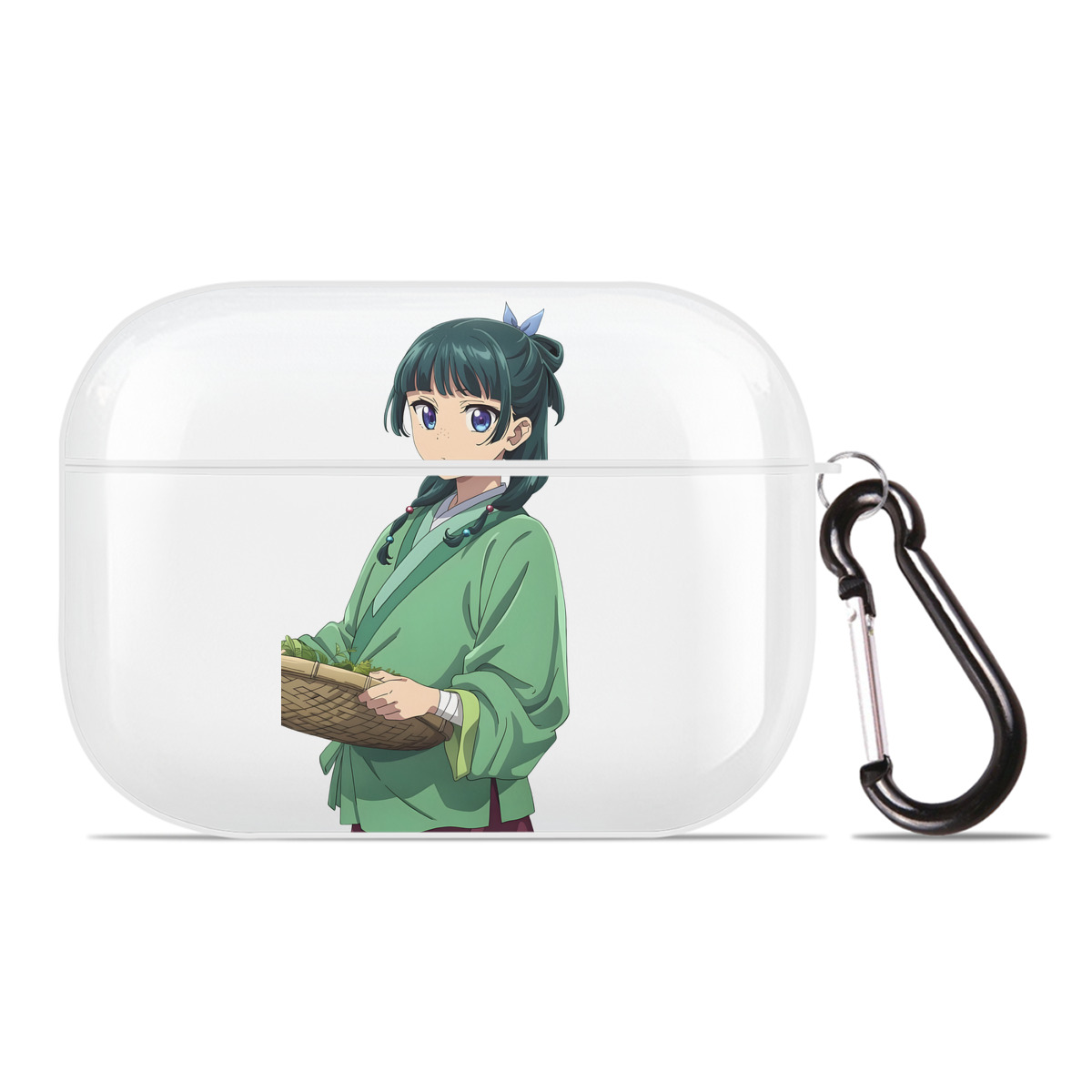 （画像用） 薬屋のひとりごと The Apothecary Diaries 【AirPods Pro用】ハードシェル保護ケース 耐衝撃・防指紋・カラビナ付き商品仕様