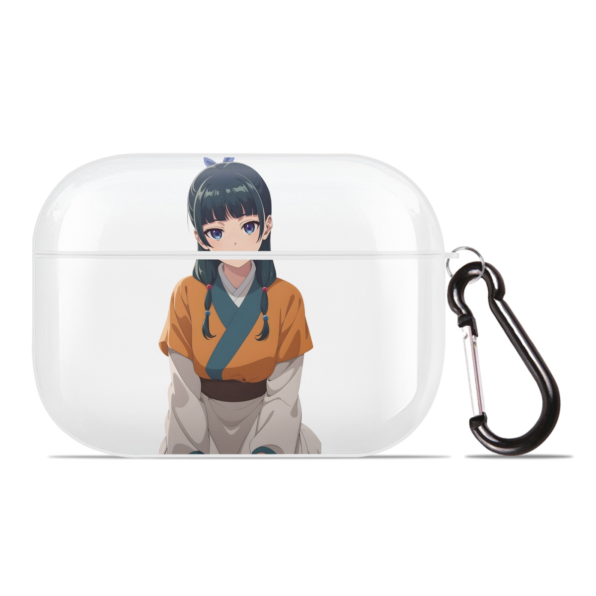 （画像用） 薬屋のひとりごと The Apothecary Diaries 【AirPods Pro用】ハードシェル保護ケース 耐衝撃・防指紋・カラビナ付き商品仕様