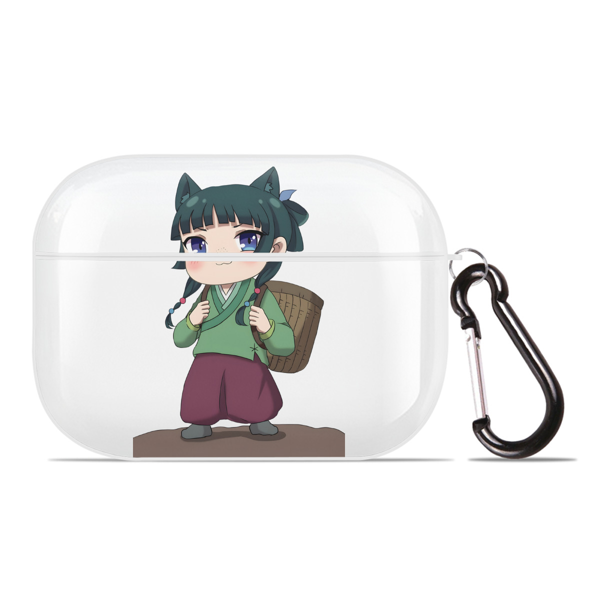 （画像用） 薬屋のひとりごと The Apothecary Diaries 【AirPods Pro用】ハードシェル保護ケース 耐衝撃・防指紋・カラビナ付き商品仕様