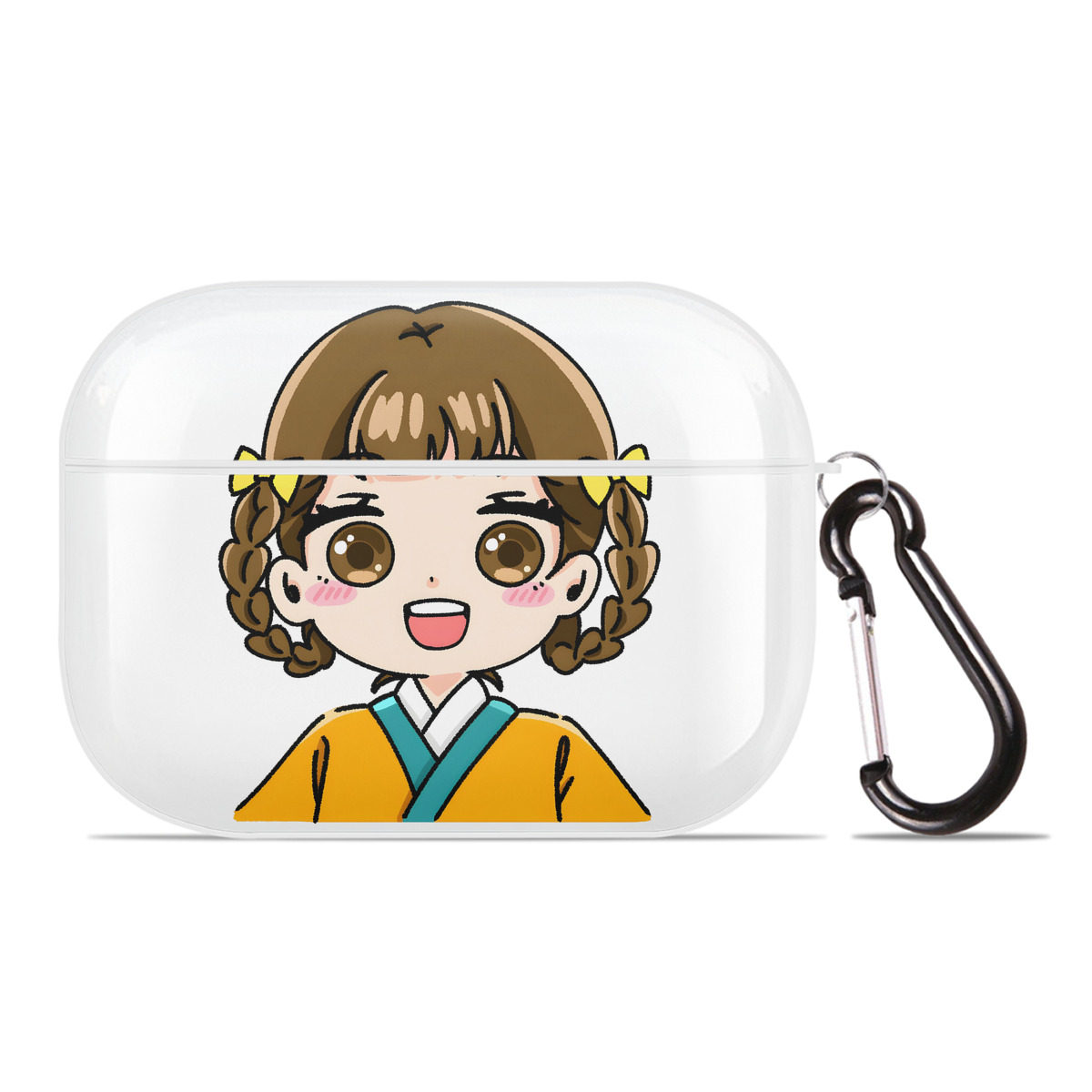 （画像用） 薬屋のひとりごと The Apothecary Diaries 【AirPods Pro用】ハードシェル保護ケース 耐衝撃・防指紋・カラビナ付き商品仕様