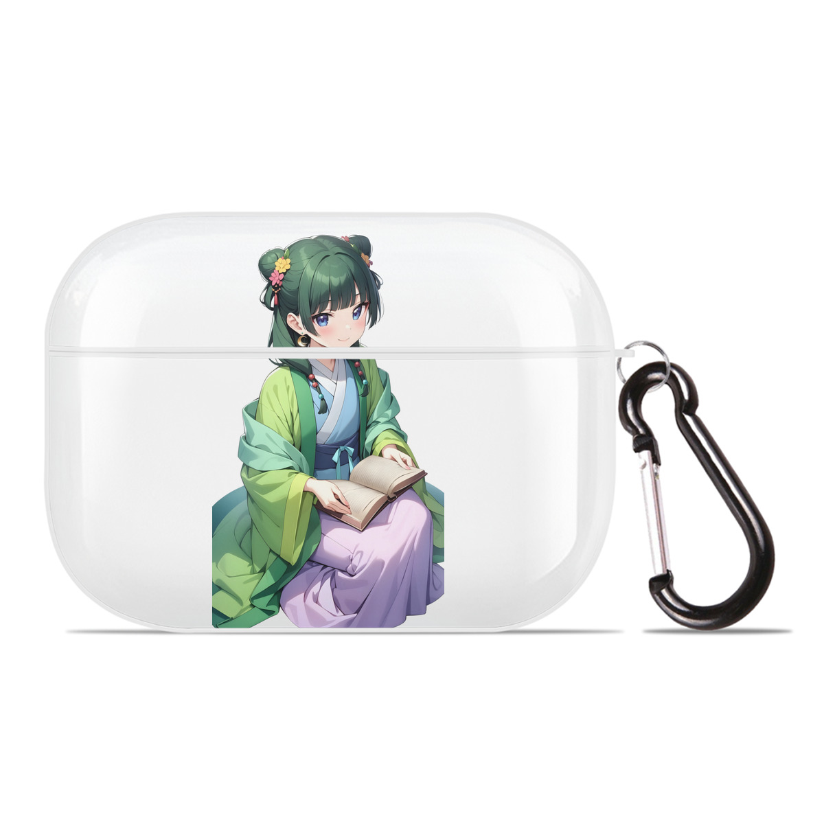 （画像用） 薬屋のひとりごと The Apothecary Diaries 【AirPods Pro用】ハードシェル保護ケース 耐衝撃・防指紋・カラビナ付き商品仕様
