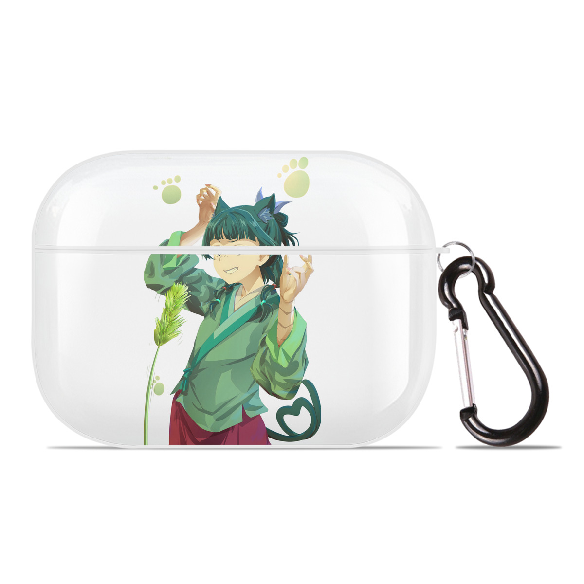 （画像用） 薬屋のひとりごと The Apothecary Diaries 【AirPods Pro用】ハードシェル保護ケース 耐衝撃・防指紋・カラビナ付き商品仕様