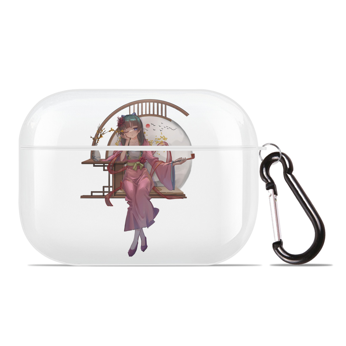 （画像用） 薬屋のひとりごと The Apothecary Diaries 【AirPods Pro用】ハードシェル保護ケース 耐衝撃・防指紋・カラビナ付き商品仕様