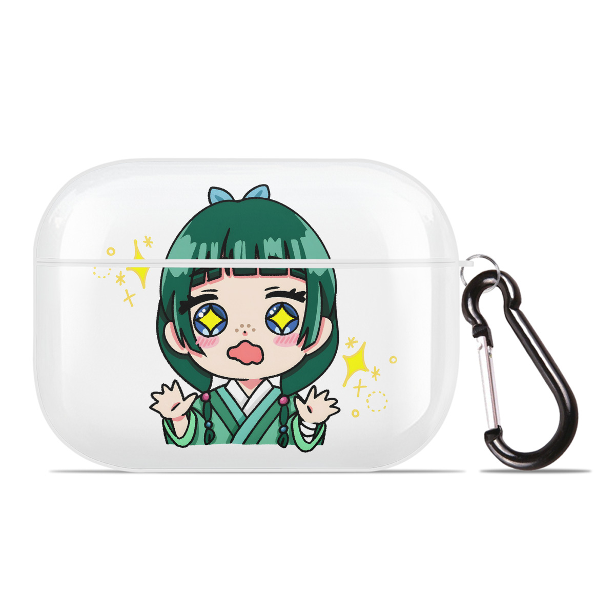 （画像用） 薬屋のひとりごと The Apothecary Diaries 【AirPods Pro用】ハードシェル保護ケース 耐衝撃・防指紋・カラビナ付き商品仕様