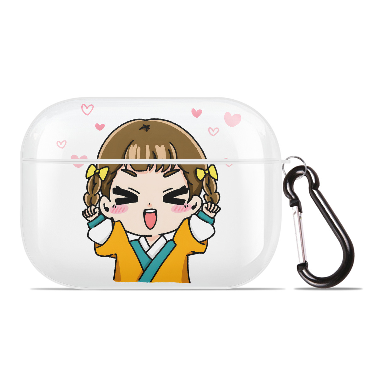 （画像用） 薬屋のひとりごと The Apothecary Diaries 【AirPods Pro用】ハードシェル保護ケース 耐衝撃・防指紋・カラビナ付き商品仕様