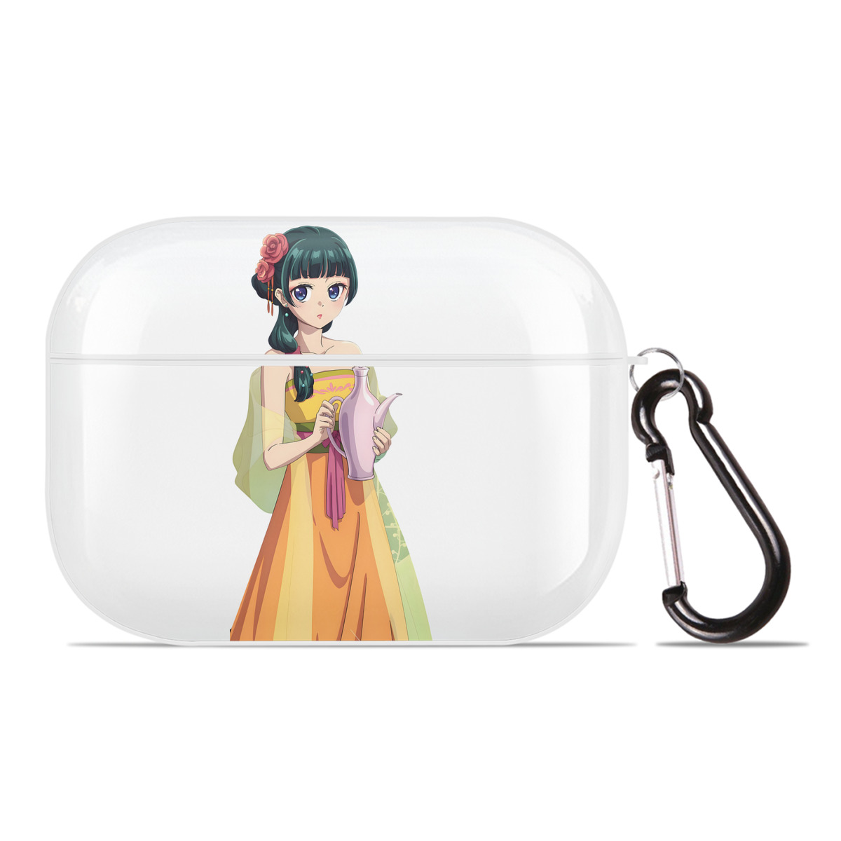 （画像用） 薬屋のひとりごと The Apothecary Diaries 【AirPods Pro用】ハードシェル保護ケース 耐衝撃・防指紋・カラビナ付き商品仕様