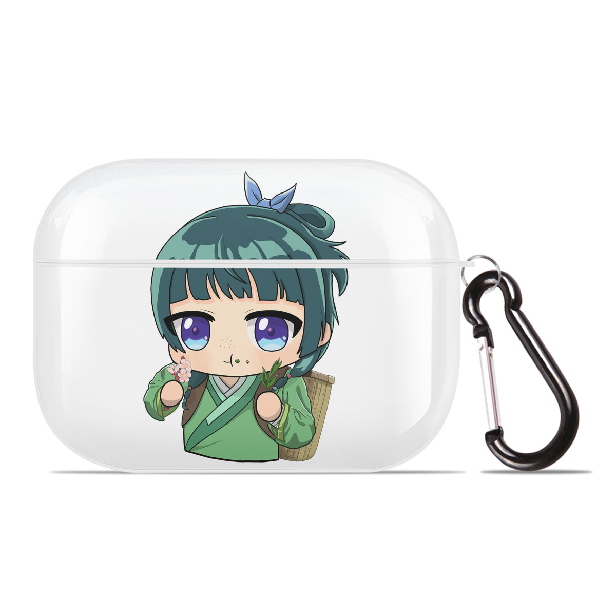 （画像用） 薬屋のひとりごと The Apothecary Diaries 【AirPods Pro用】ハードシェル保護ケース 耐衝撃・防指紋・カラビナ付き商品仕様