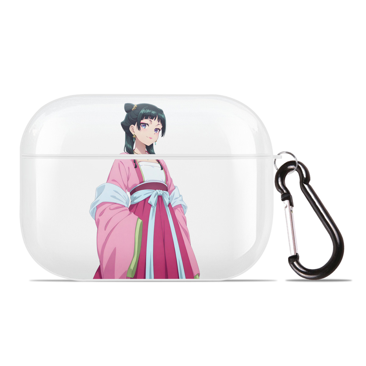 （画像用） 薬屋のひとりごと The Apothecary Diaries 【AirPods Pro用】ハードシェル保護ケース 耐衝撃・防指紋・カラビナ付き商品仕様